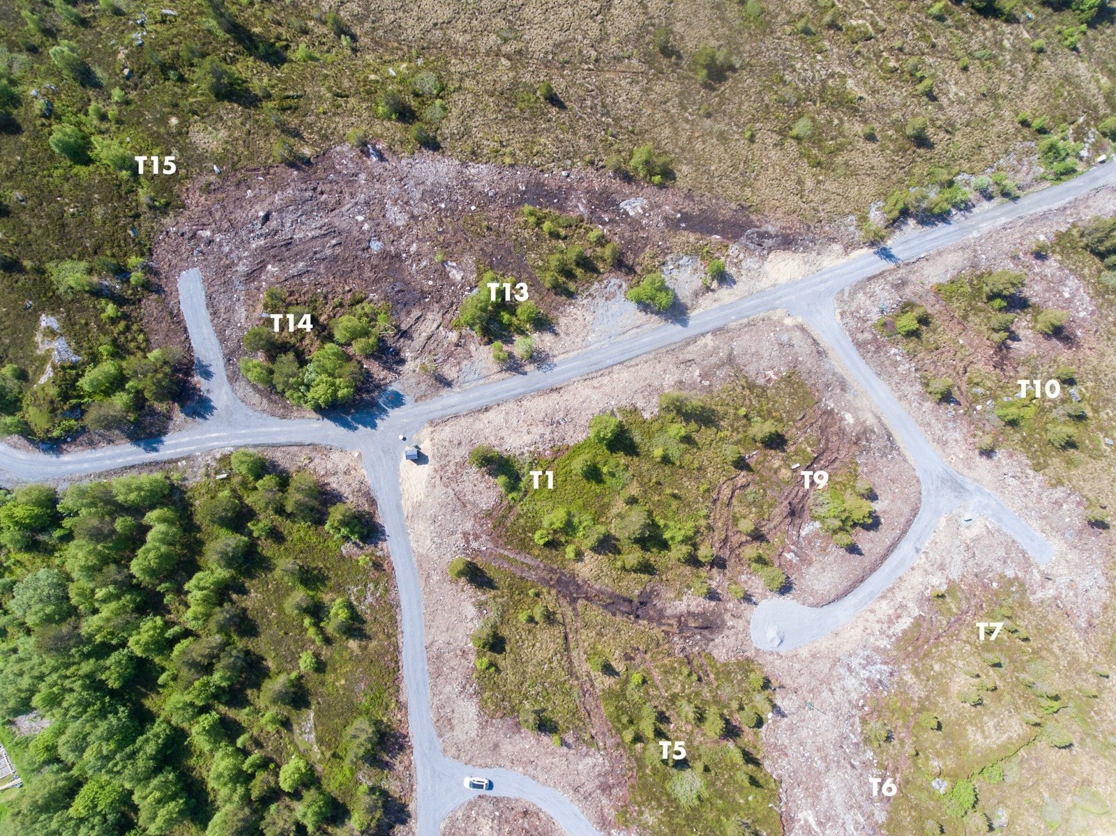 Oversikt over opparbeidet vei. Galleribilde