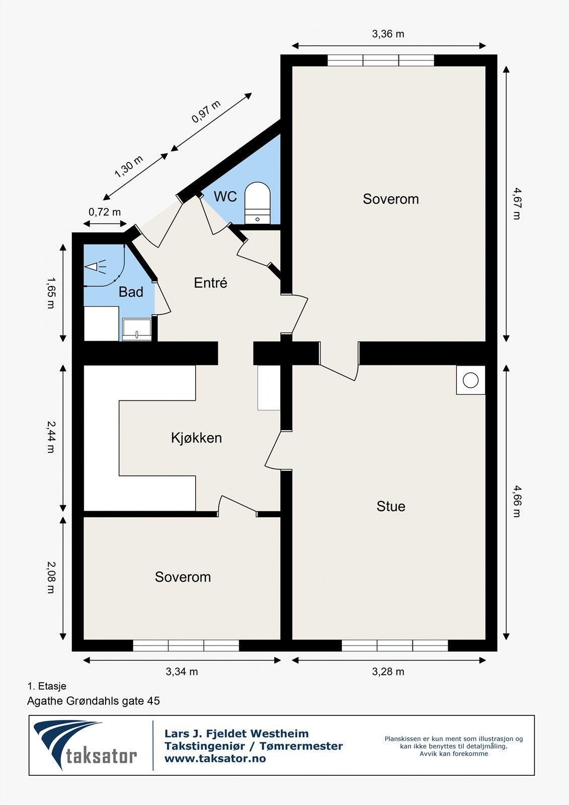 Plantegning - Høy 1. Etasje Galleribilde
