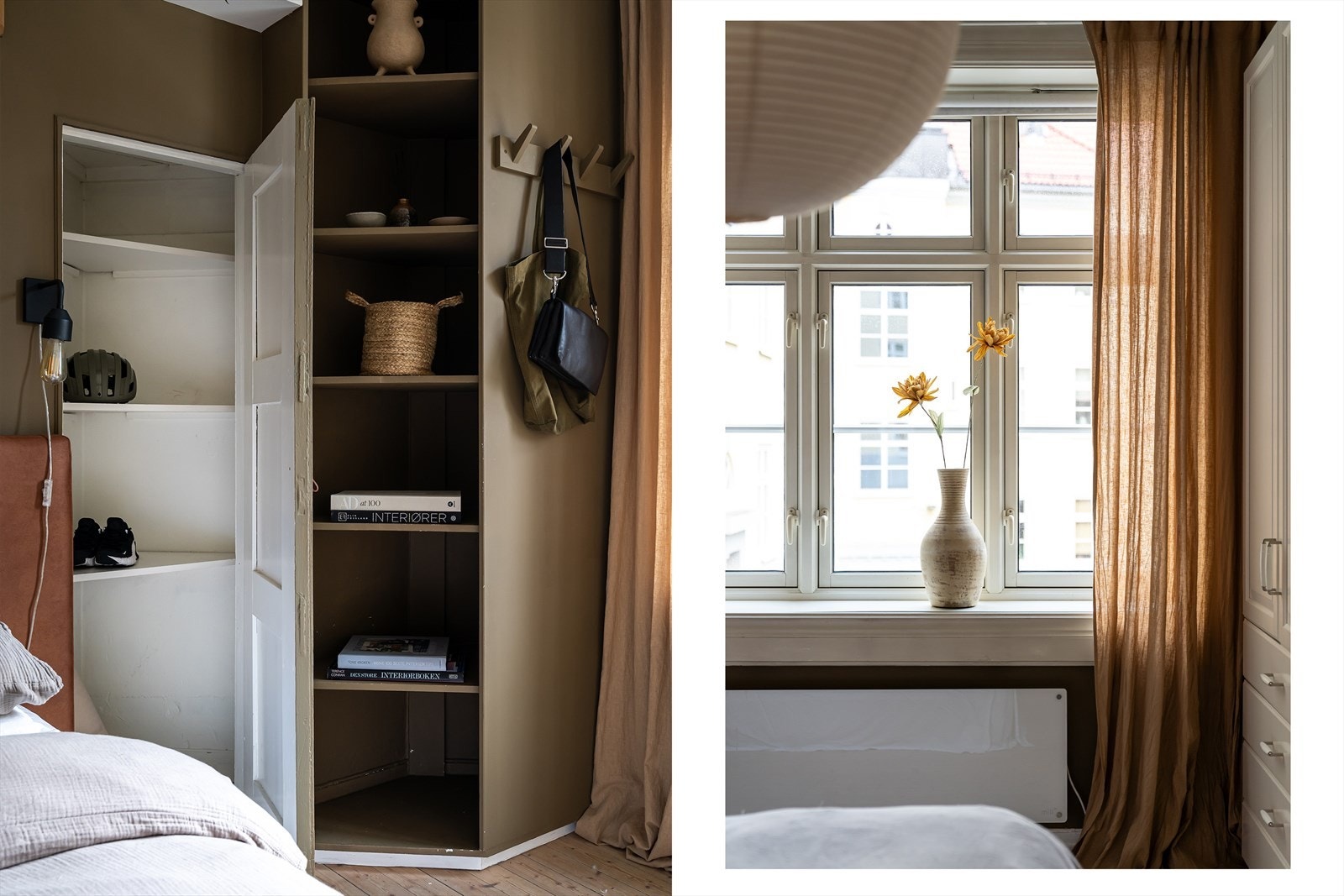 Som i entreen er det også her et praktisk innbygget skap for ekstra oppbevaring. Galleribilde