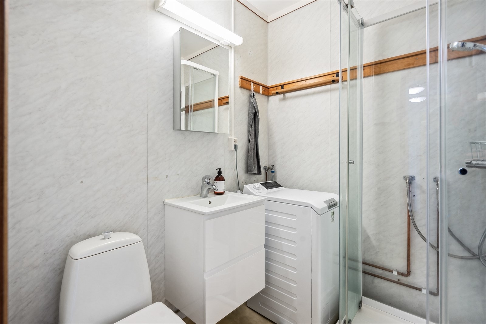 Baderommet trenger oppgradering. Galleribilde
