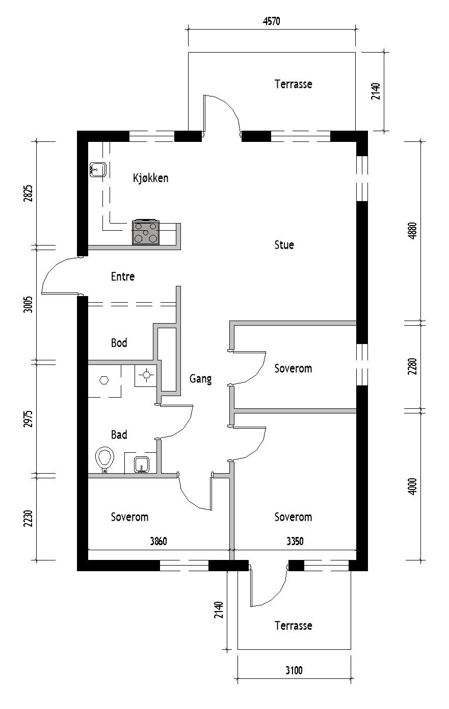 Plantegning Galleribilde