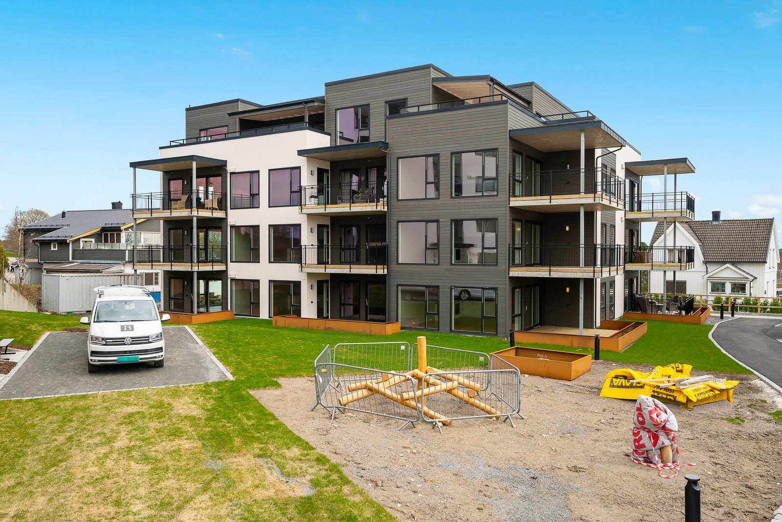 Det vil bli trivelige fellesområder til glede for beboerne på borettslaget tomt. Galleribilde