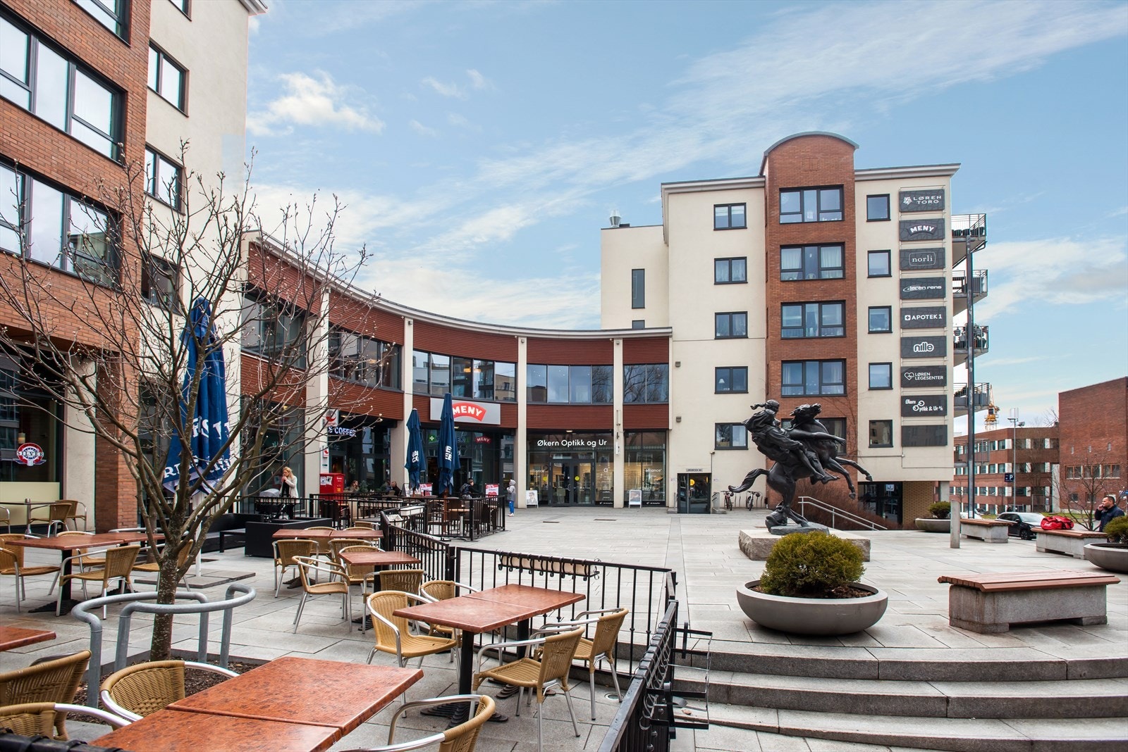 Løren Torg med flere butikker. Galleribilde