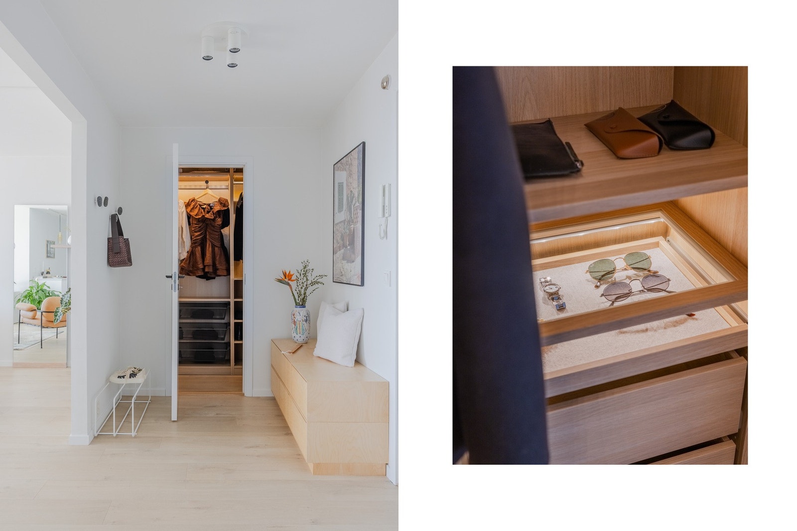 Smart innredet garderoberom. Galleribilde