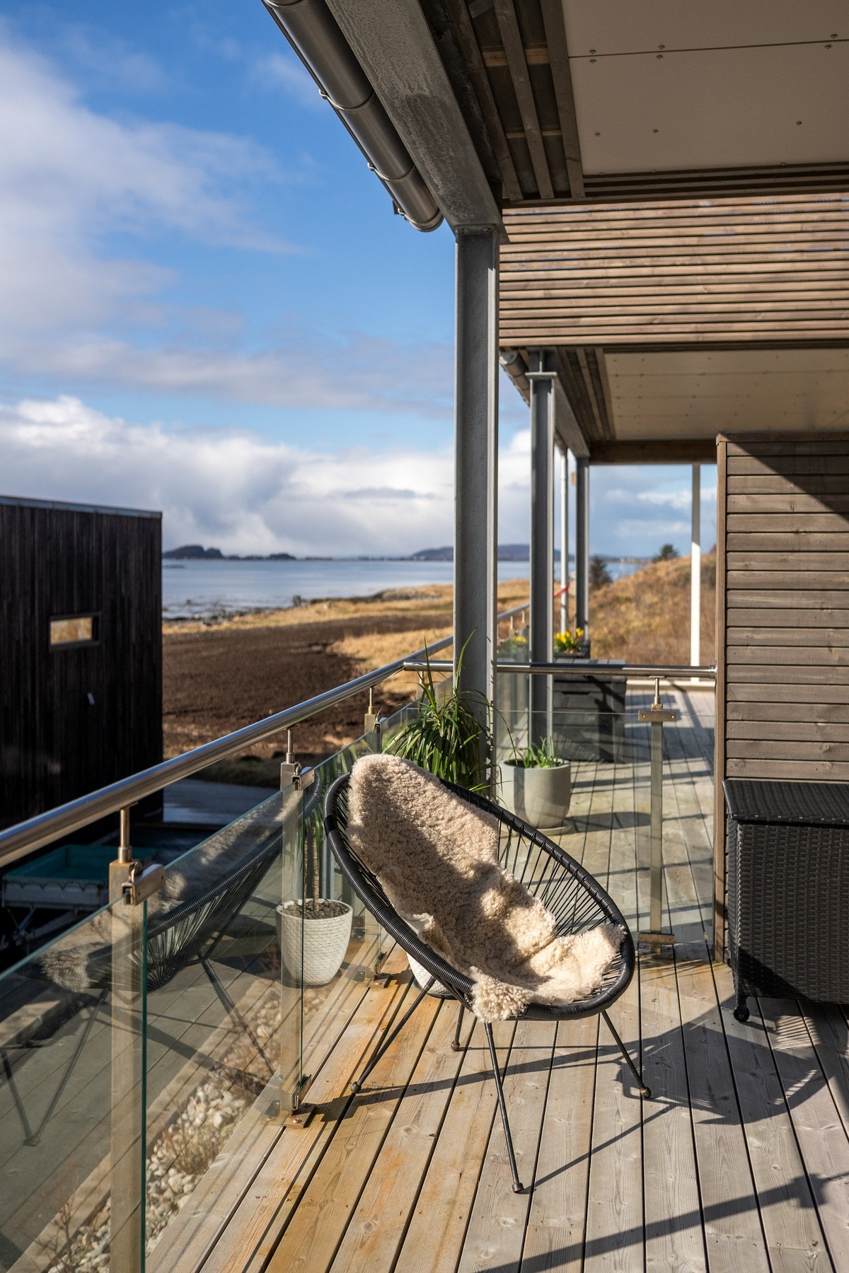 Utsikt fra balkongen Galleribilde