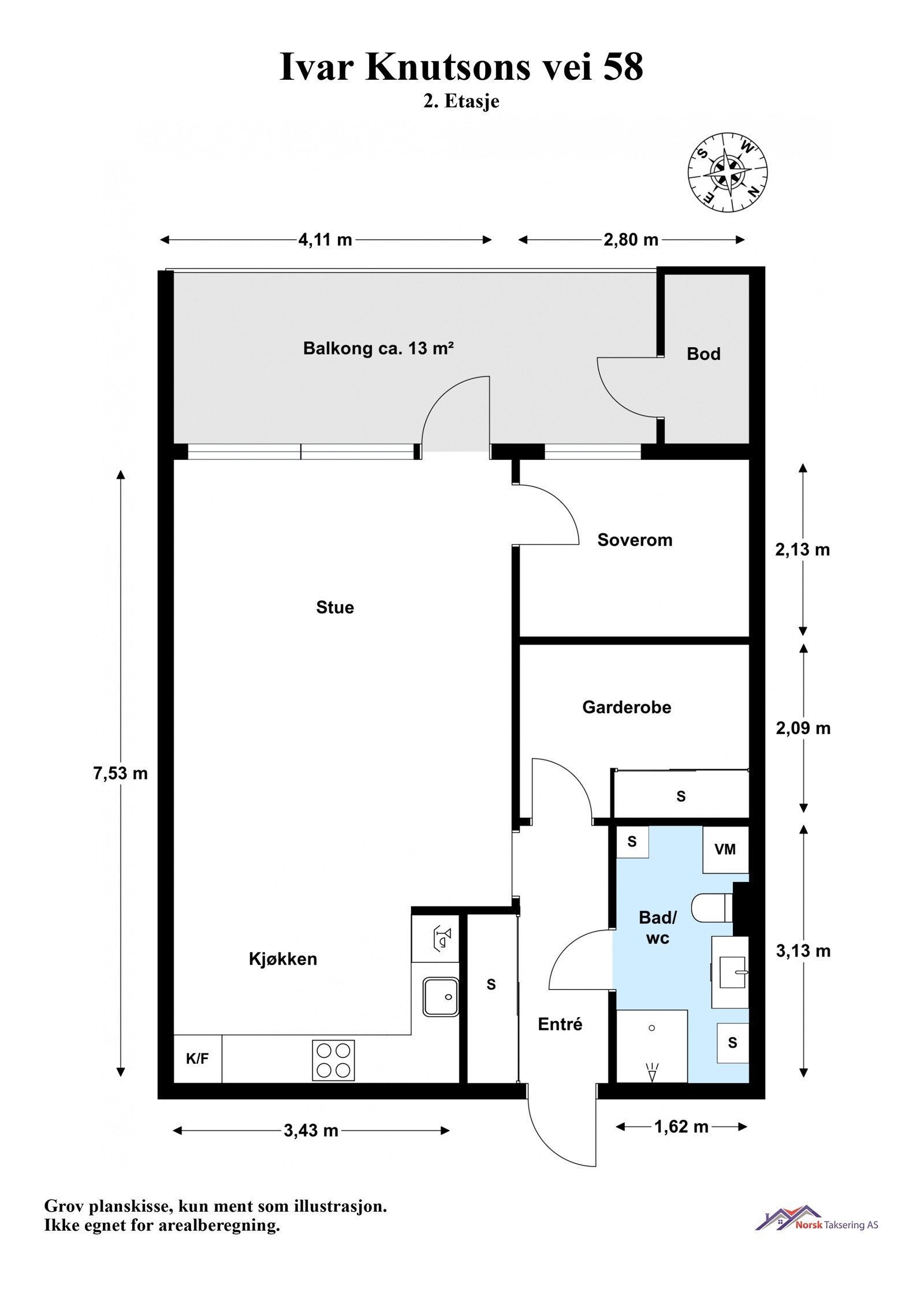 Plantegning Galleribilde