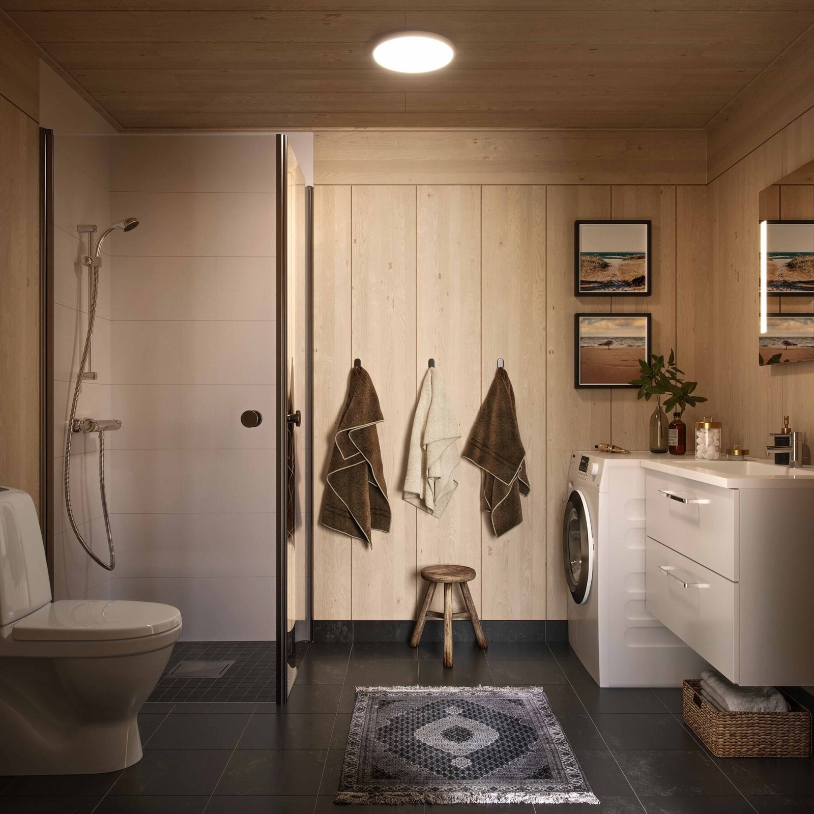 Baderom. Illustrasjon Sommer Vy2. Galleribilde