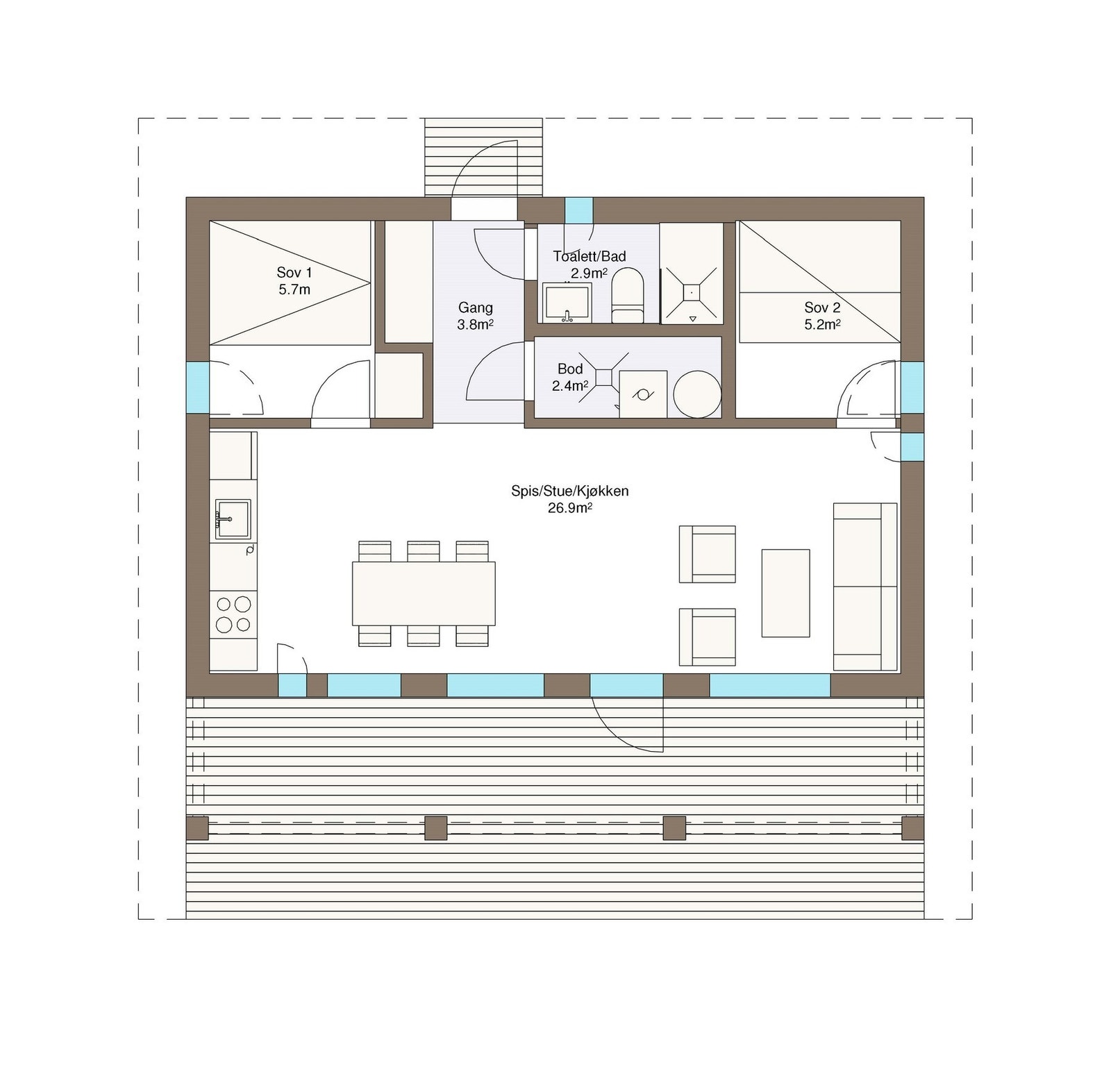 Plantegning Sommer Vy1. Galleribilde