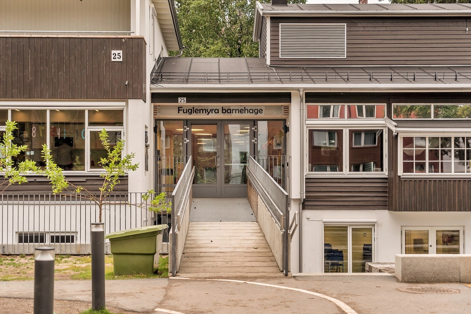 En av flere fine barnehager i området - her fra Fuglemyra barnehage. Galleribilde