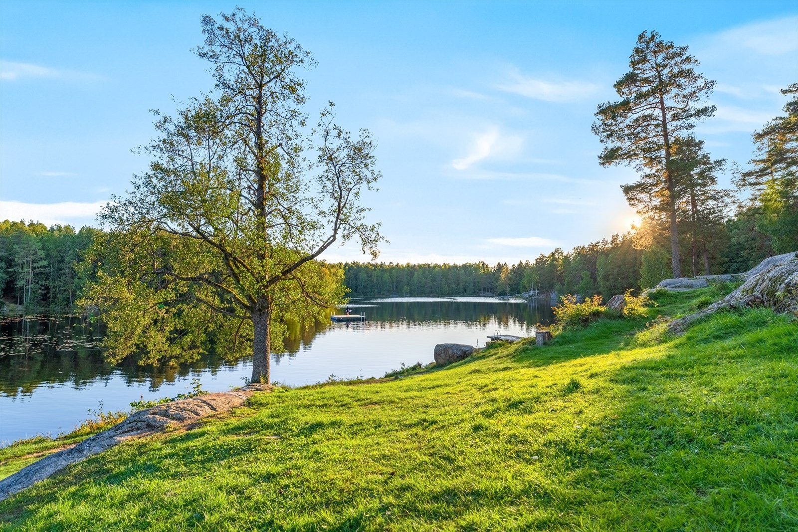 Ulsrudvann badeplass. Galleribilde