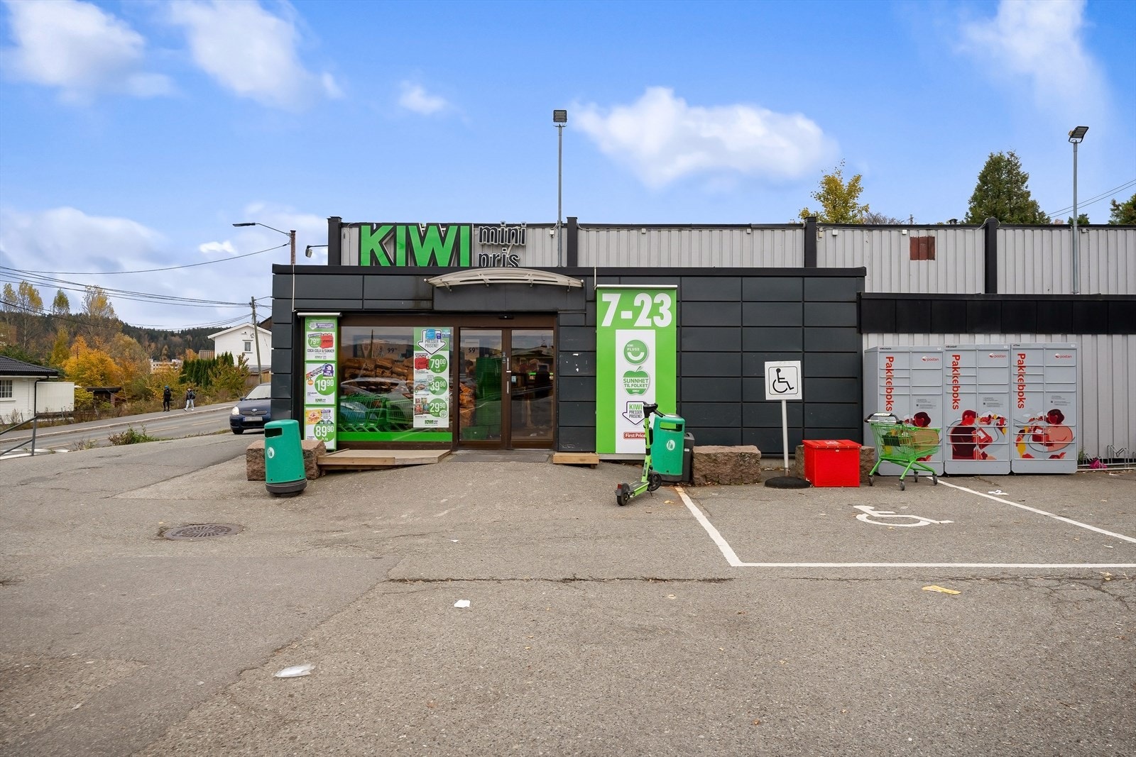 Det er kort vei til dagligvarebutikk. Galleribilde