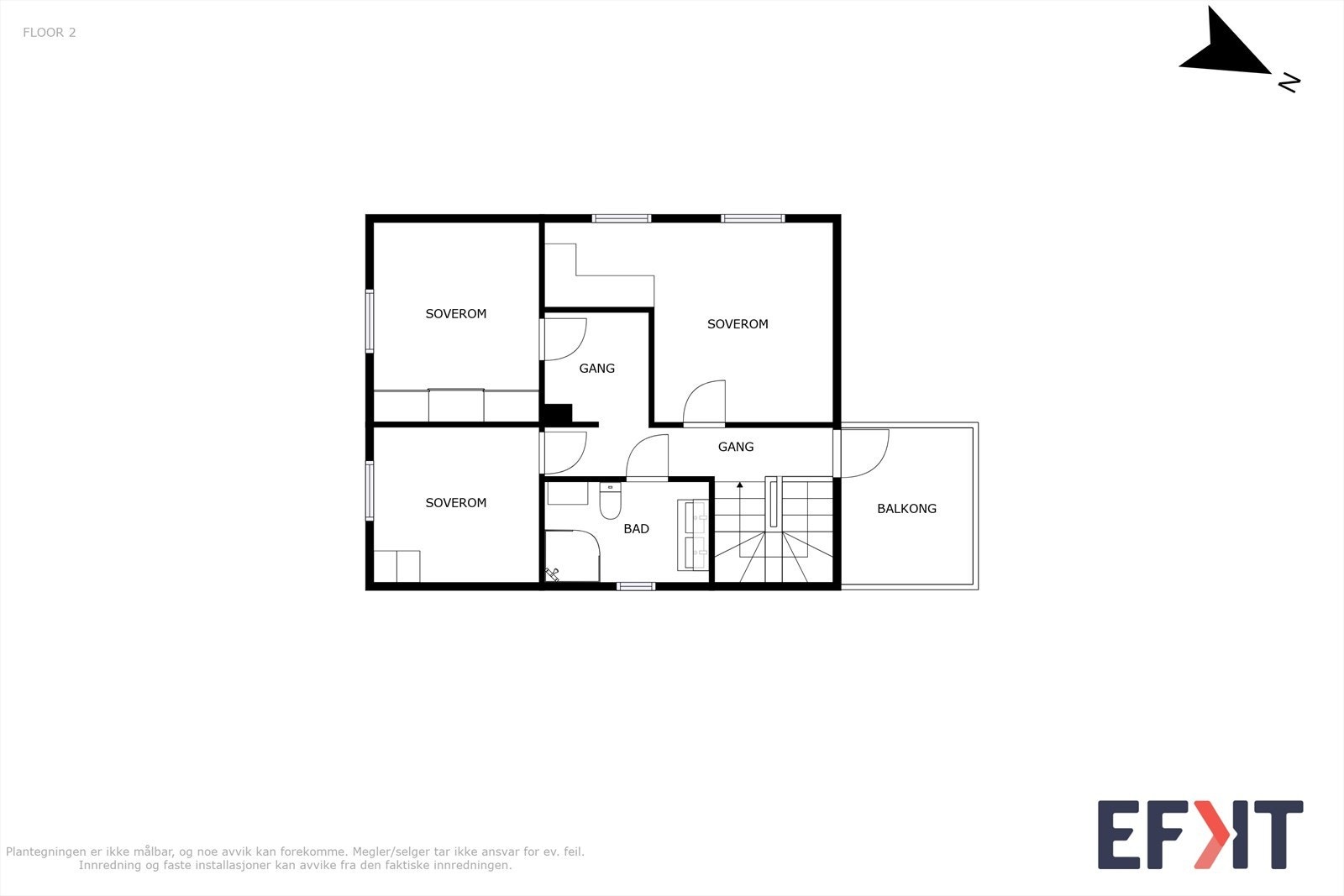 Plantegninger - 2. etasje Galleribilde