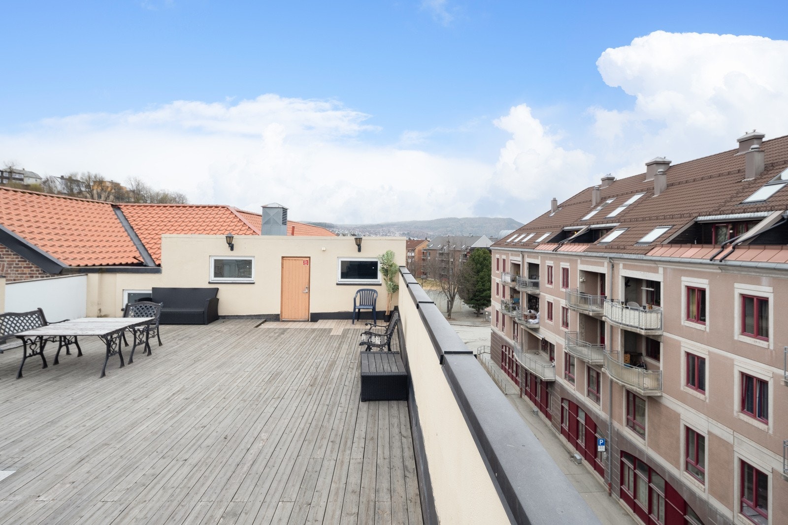 Felles takterrasse. Galleribilde