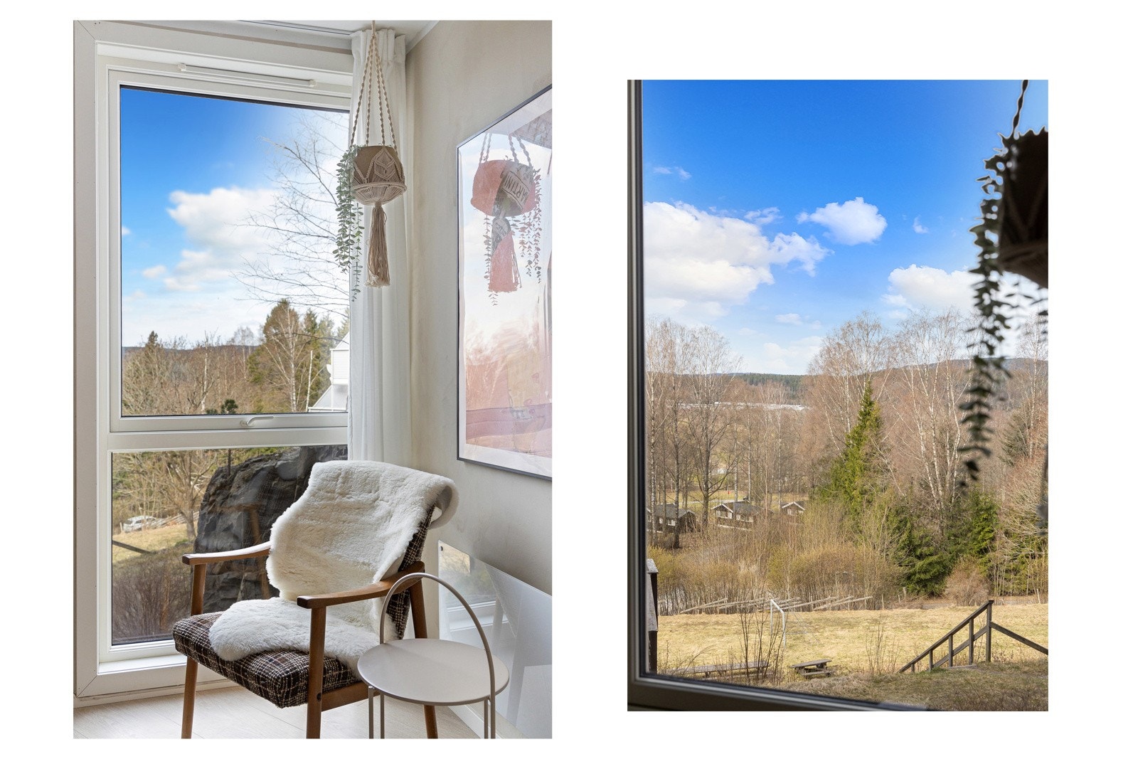Det går trapp til sti foran bebyggelsen med bl.a. kort vei til Kiwi på Bogstad og en rekke herlige turmuligheter. Galleribilde