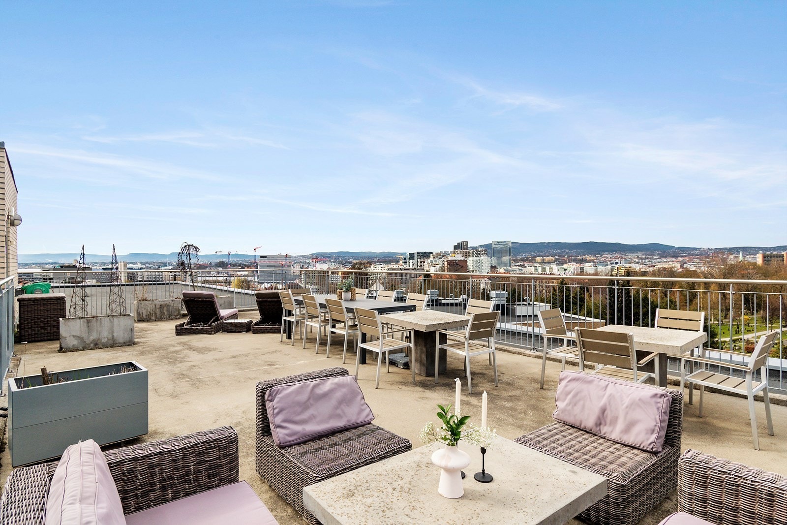 Borettslaget Eufemia består av 72 andelsleiligheter og har en flott felles takterrasse som beboerne kan benytte seg av. Galleribilde