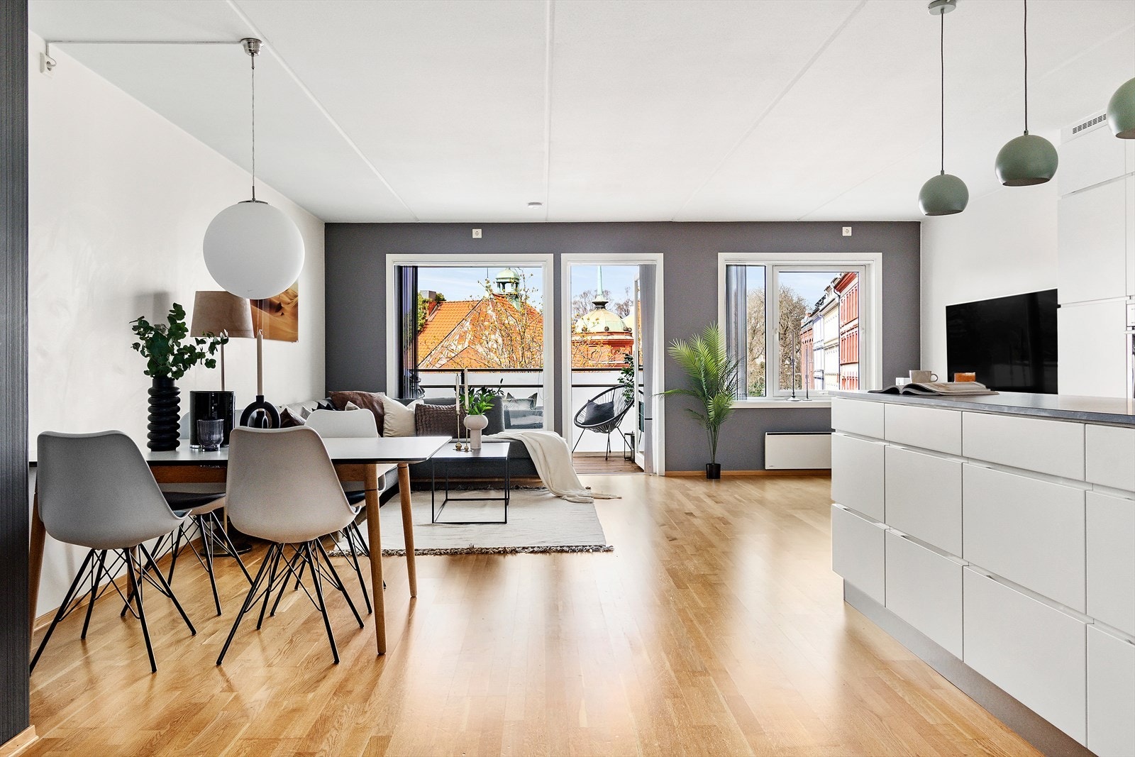 En stilren og romslig 4-roms andelsleilighet med en attraktiv beliggenhet. Galleribilde