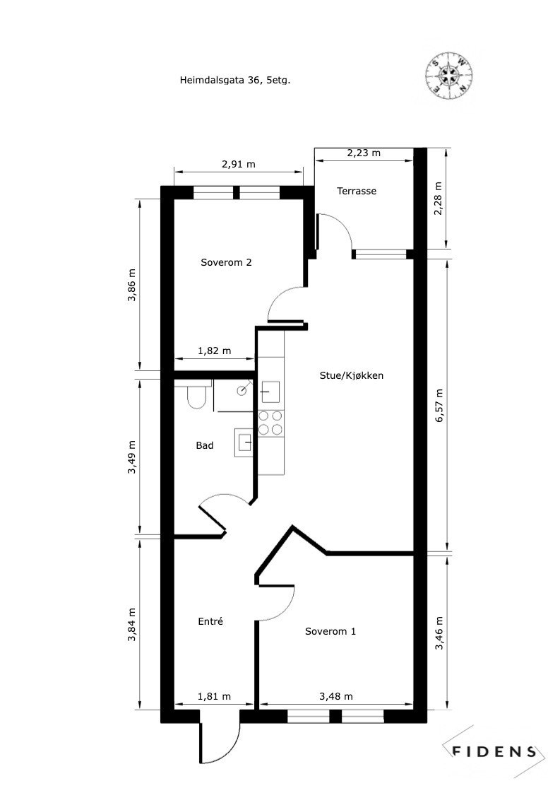 Plantegning. Galleribilde