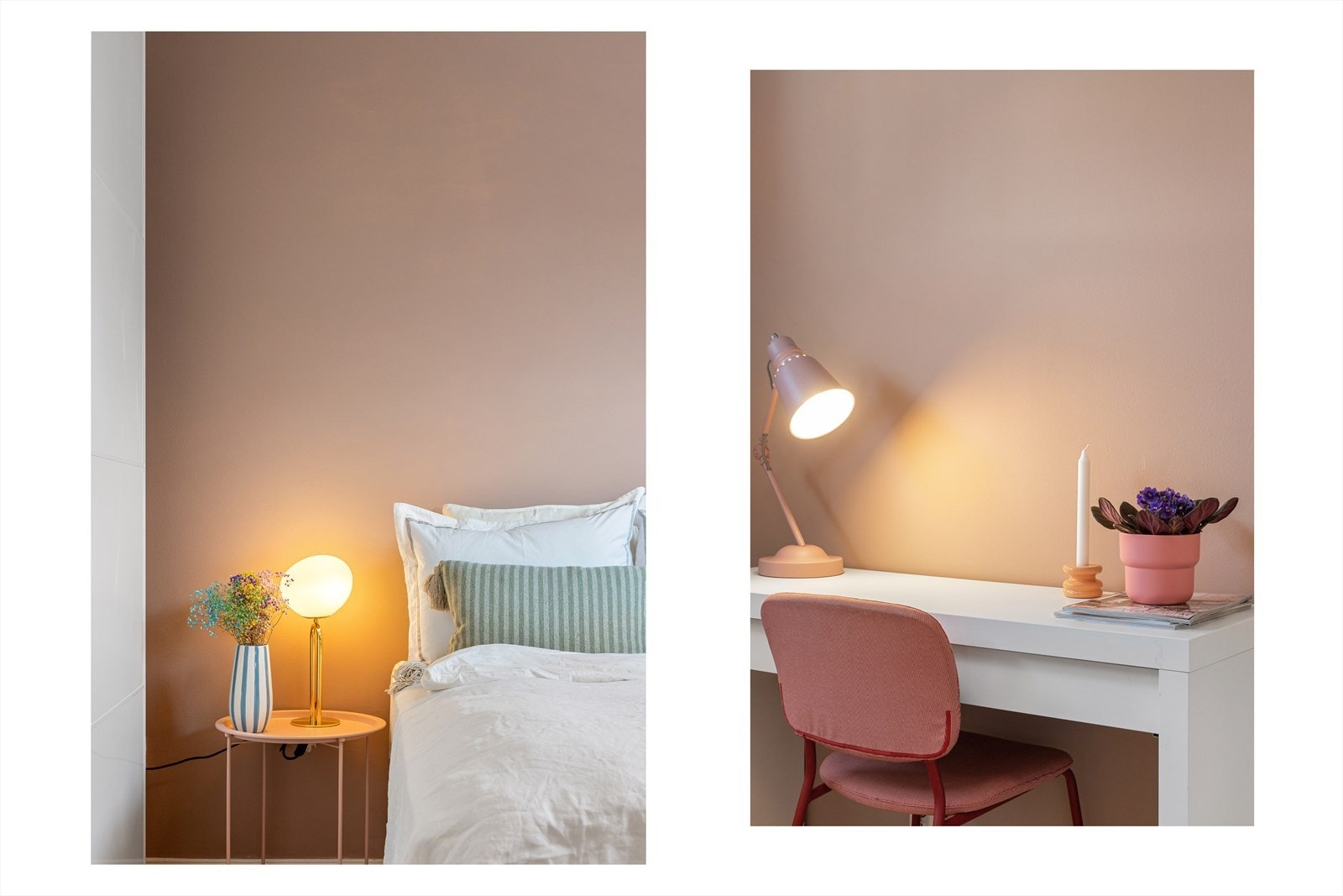 På hovedsoverommet er det god plass til dobbeltseng, nattbord og garderobeskap. Galleribilde