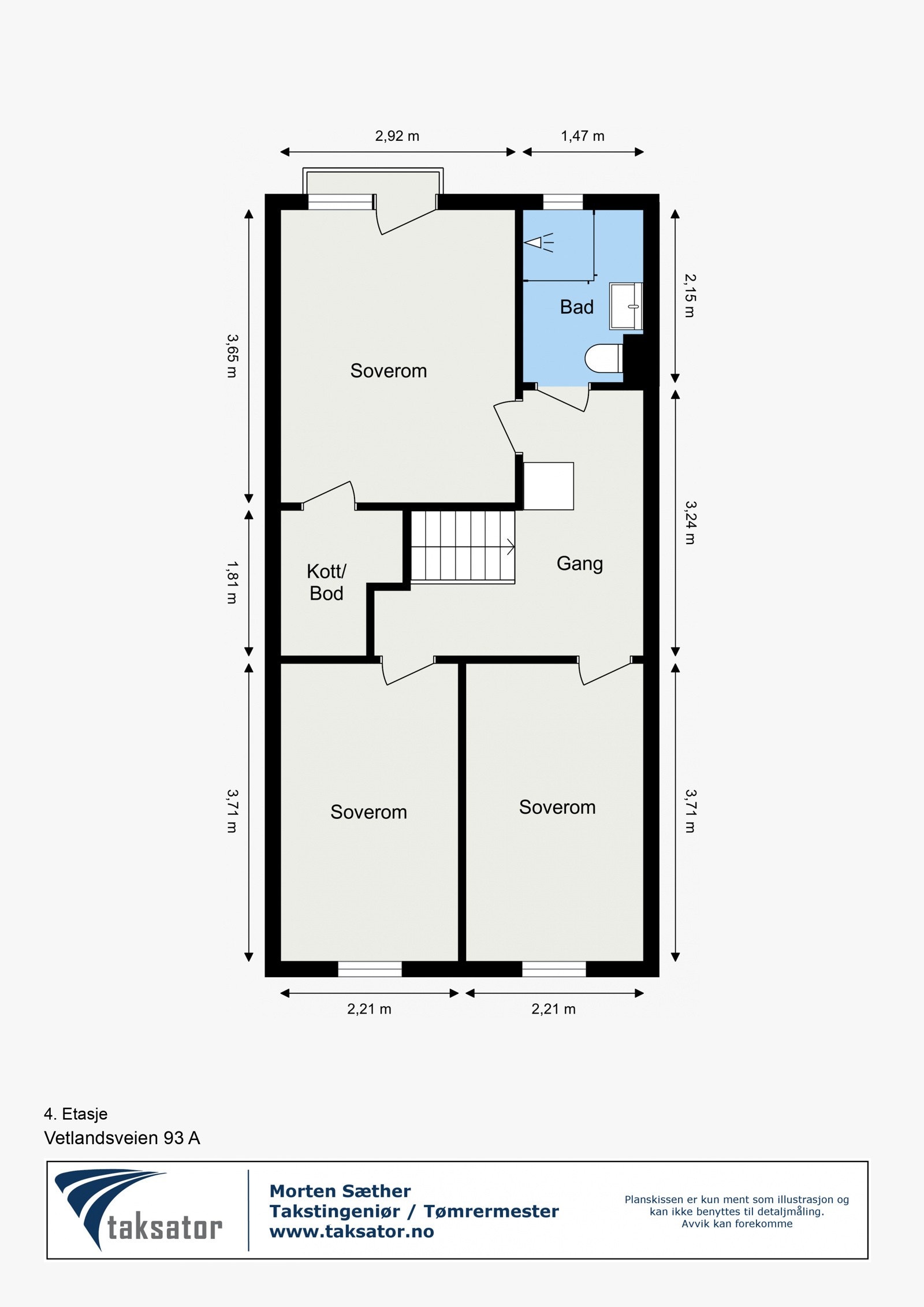 Plantegning 4.etasje Galleribilde