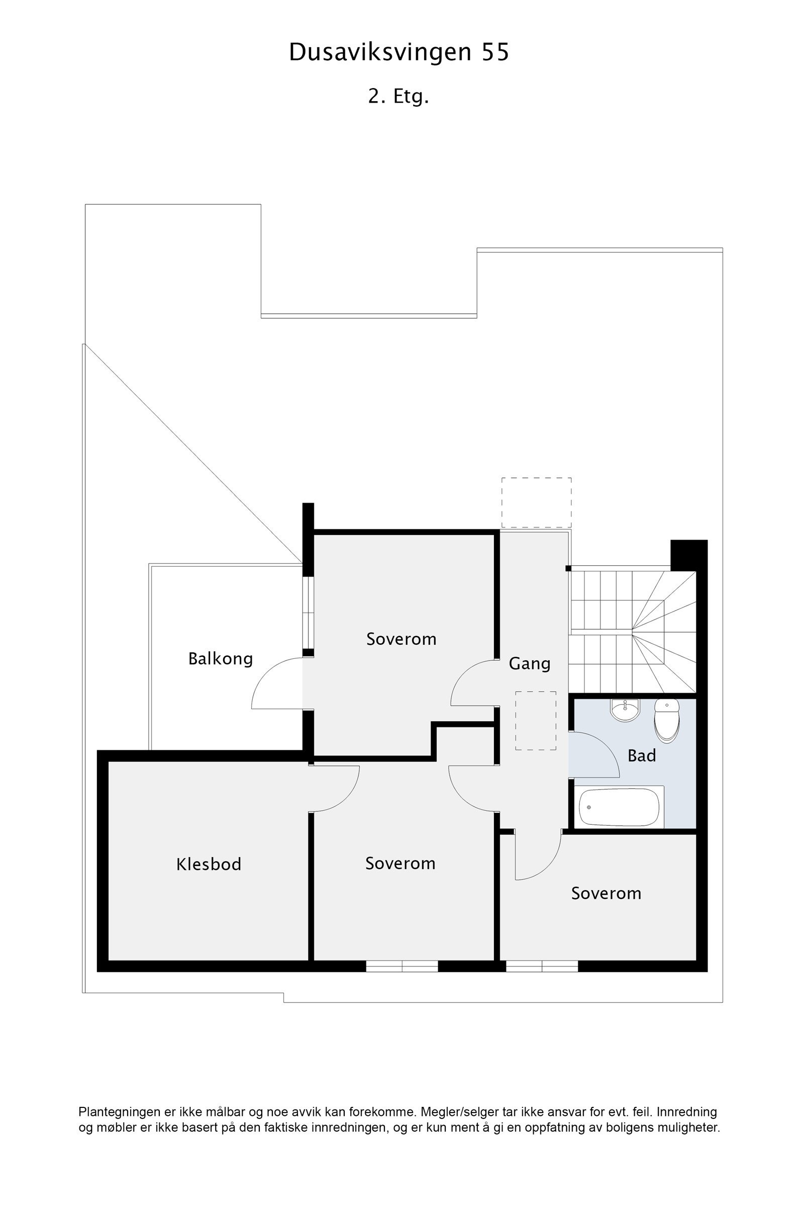 Plantegning 2.etg Galleribilde
