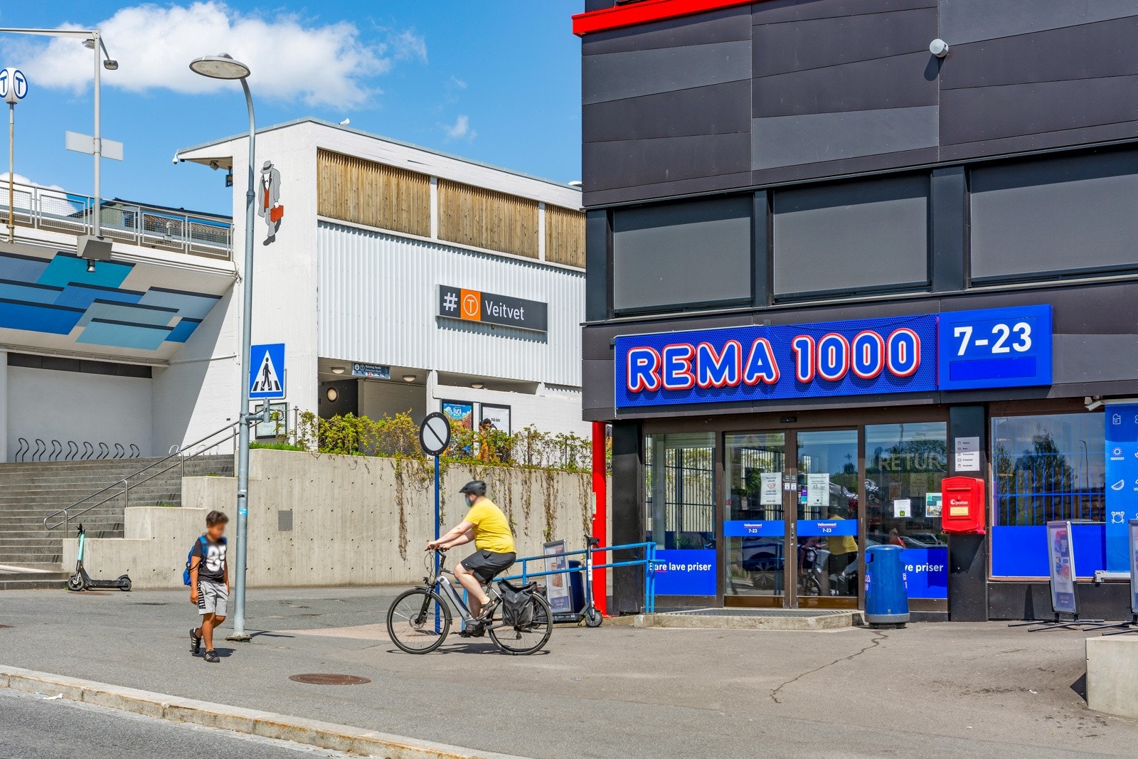 Senteret ligger rett ved Veitvet T-banestasjon. Galleribilde