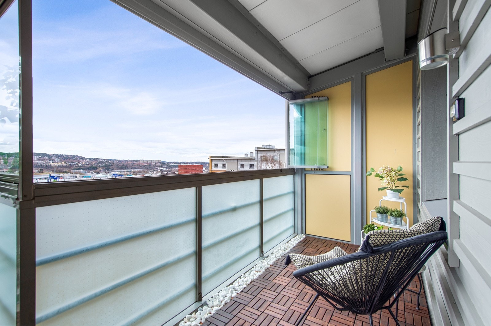 Her kan det innredes med en en loungegruppe, planter og ulike belysning som skaper en koselig atmosfære. Galleribilde