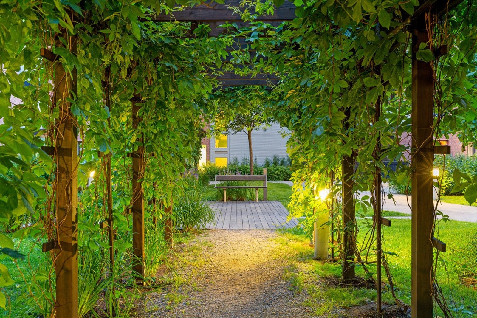 Nærområdet - Kværnerbyens fellesområder er flott opparbeidet. Galleribilde