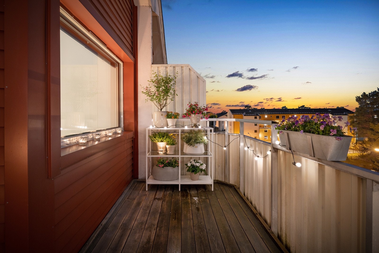 Et stort pluss med leiligheten er vestvendt balkong uten særlig innsyn Galleribilde