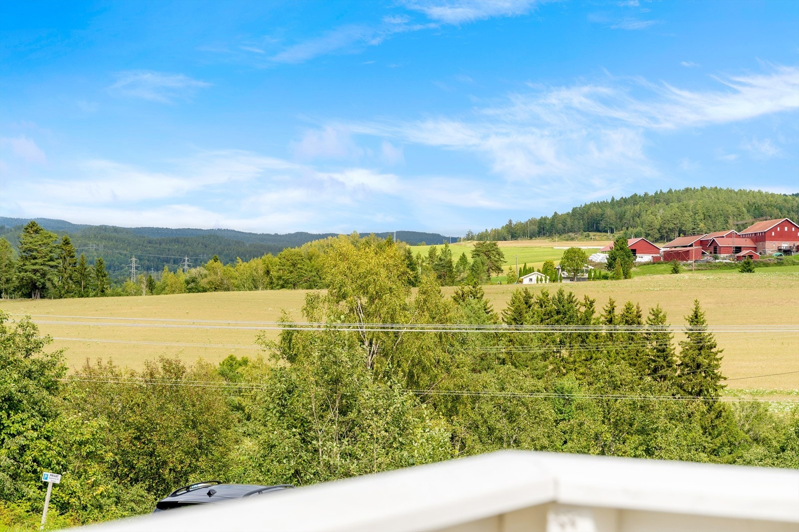 Fra balkongen er det trivelig utsikt. Galleribilde