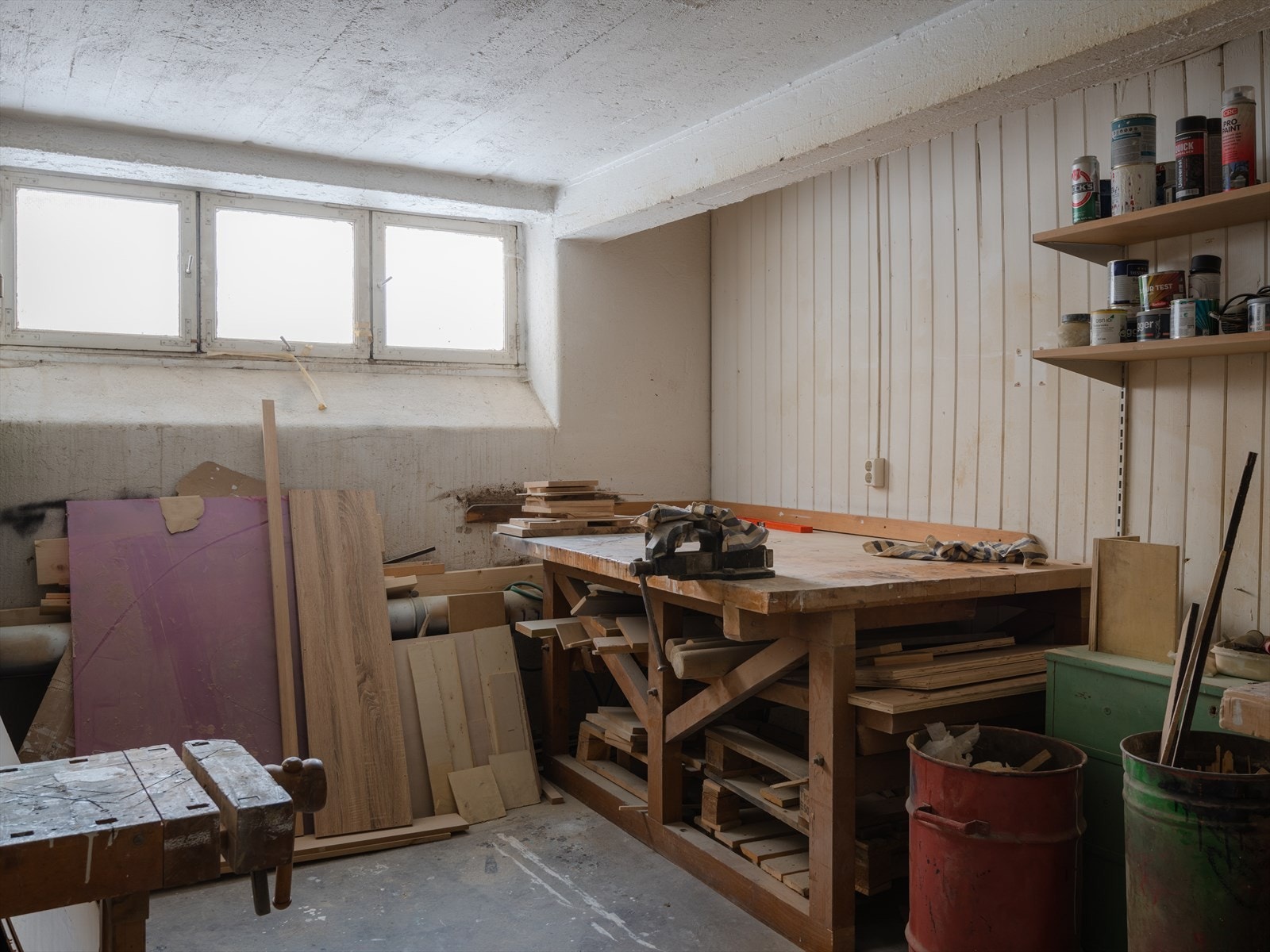 Borettslaget har felles snekkerbod for beboerne Galleribilde