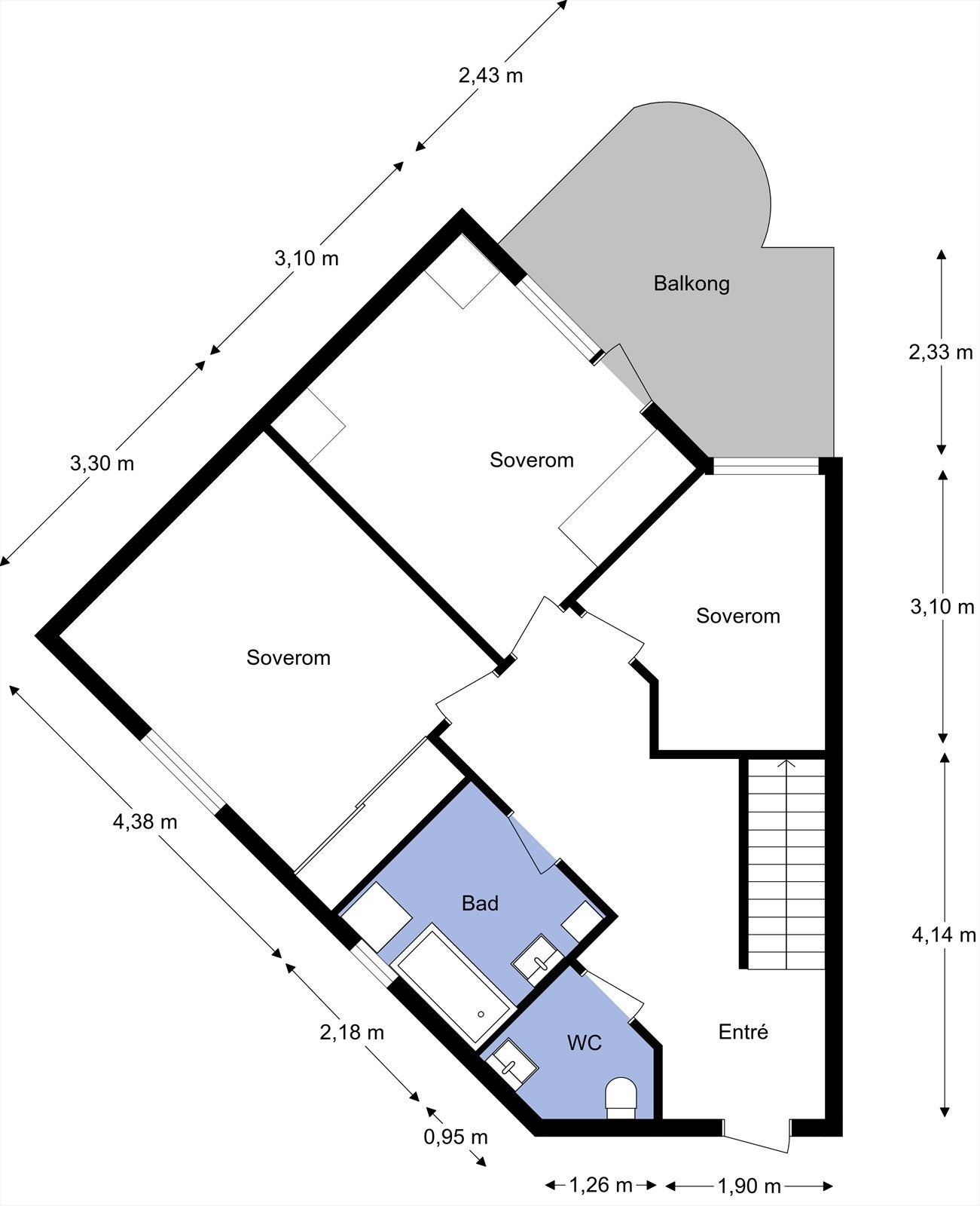 Plantegning 4.etasje Galleribilde