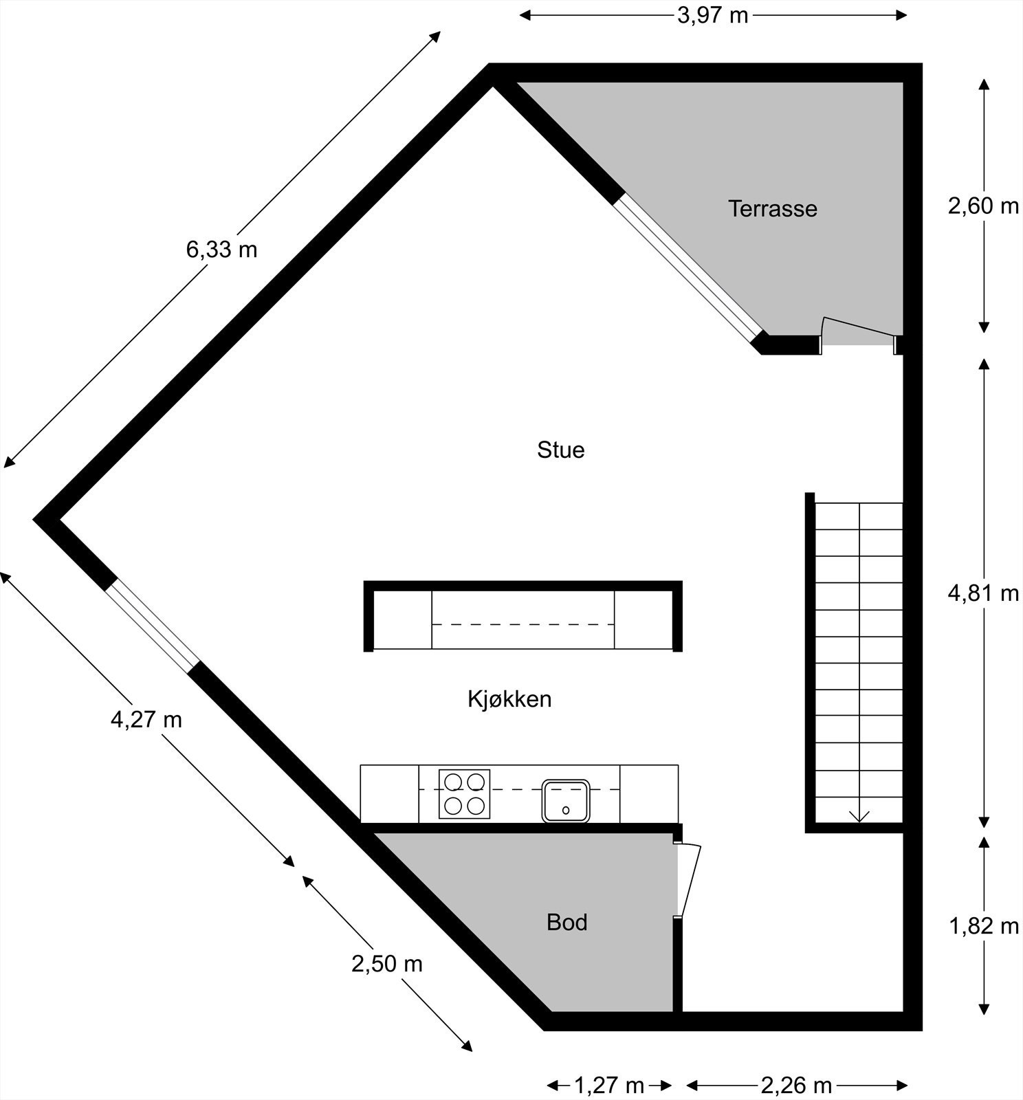 Plantegning 5.etasje Galleribilde