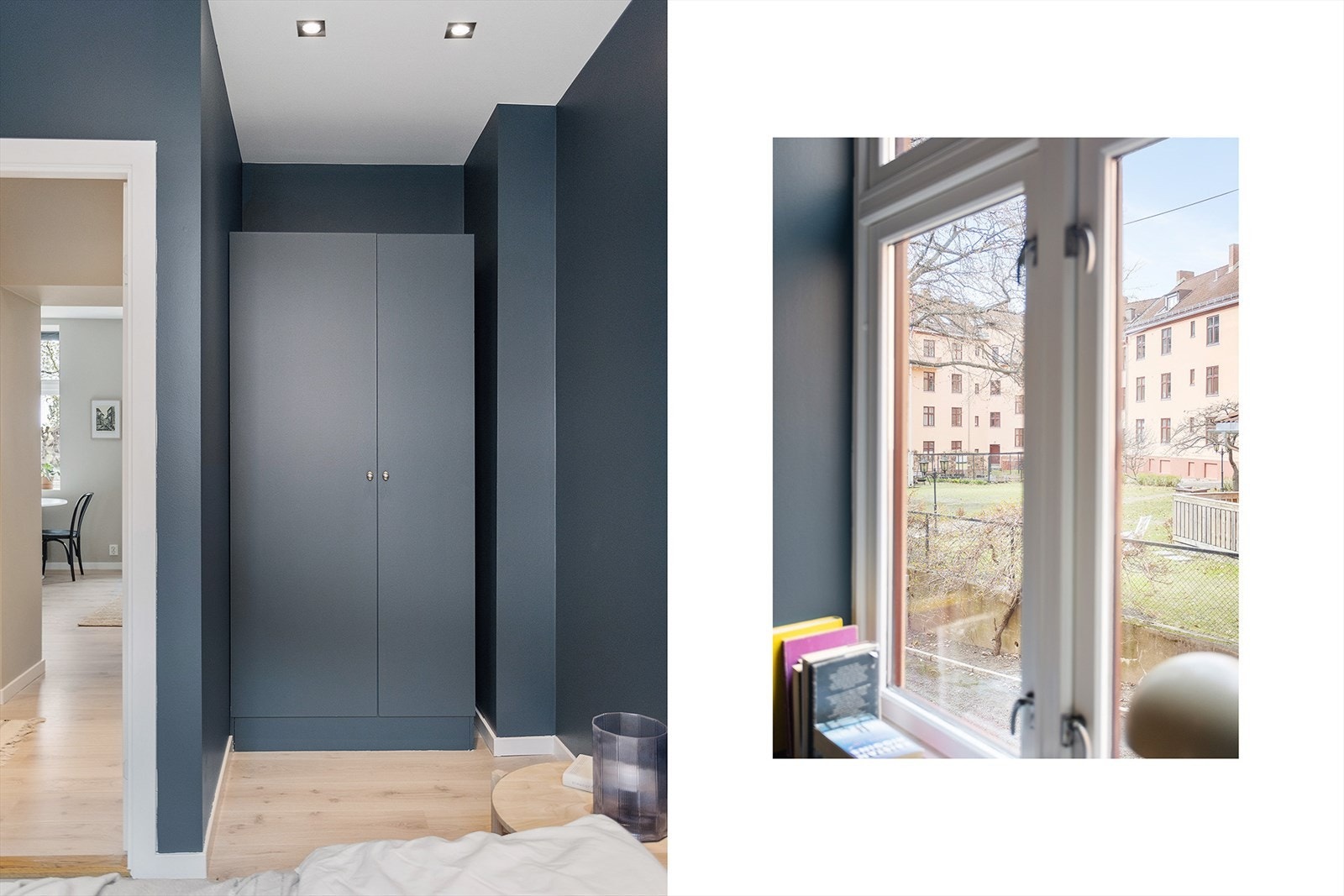 Soverommet vender ut mot en rolig og stille bakgård. Galleribilde