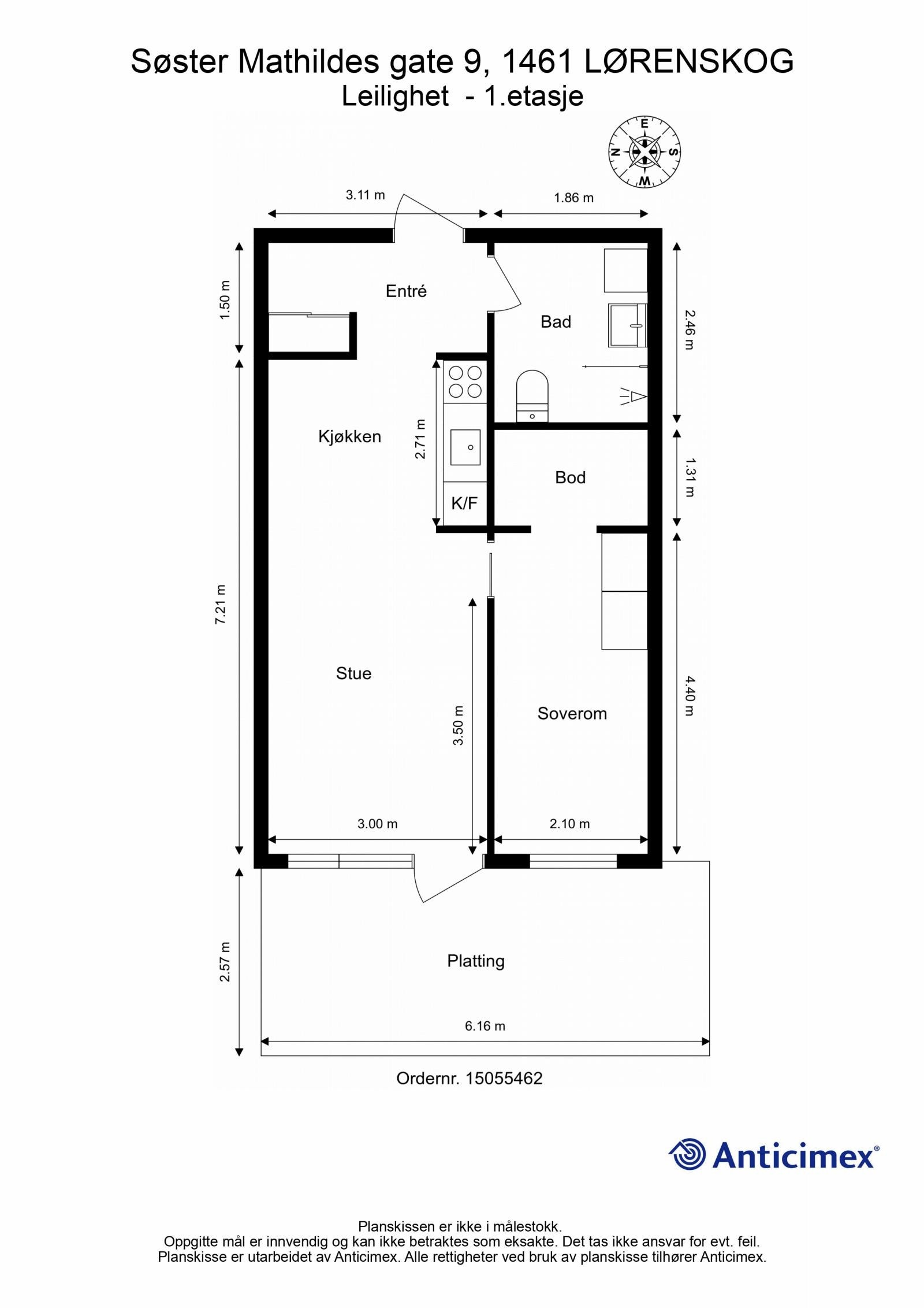 Planskisse Galleribilde