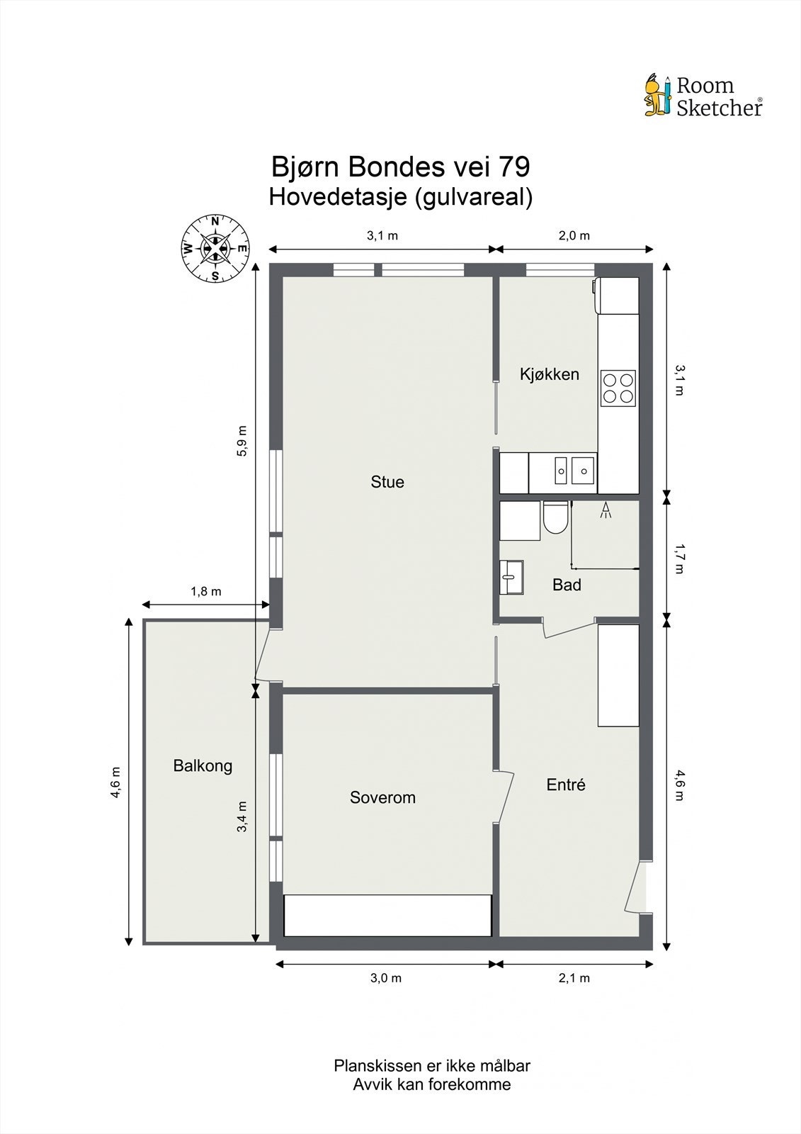 Planskisse Galleribilde