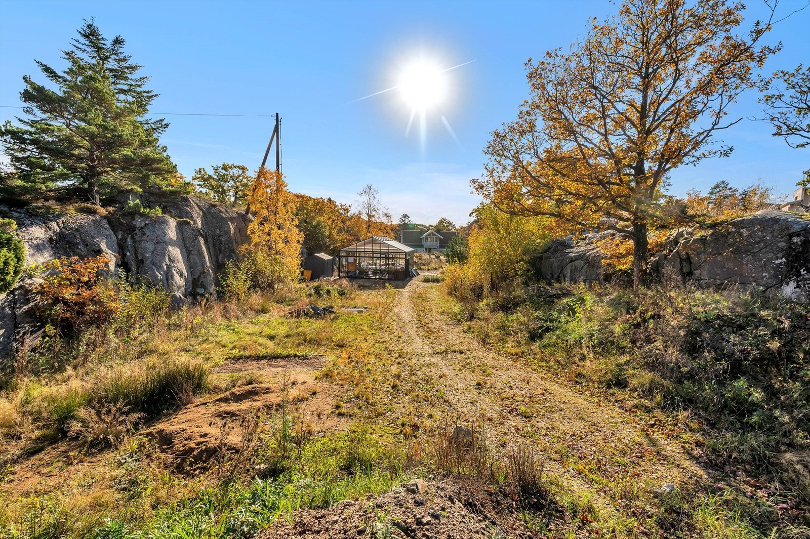 Tomten har gode solforhold! Galleribilde