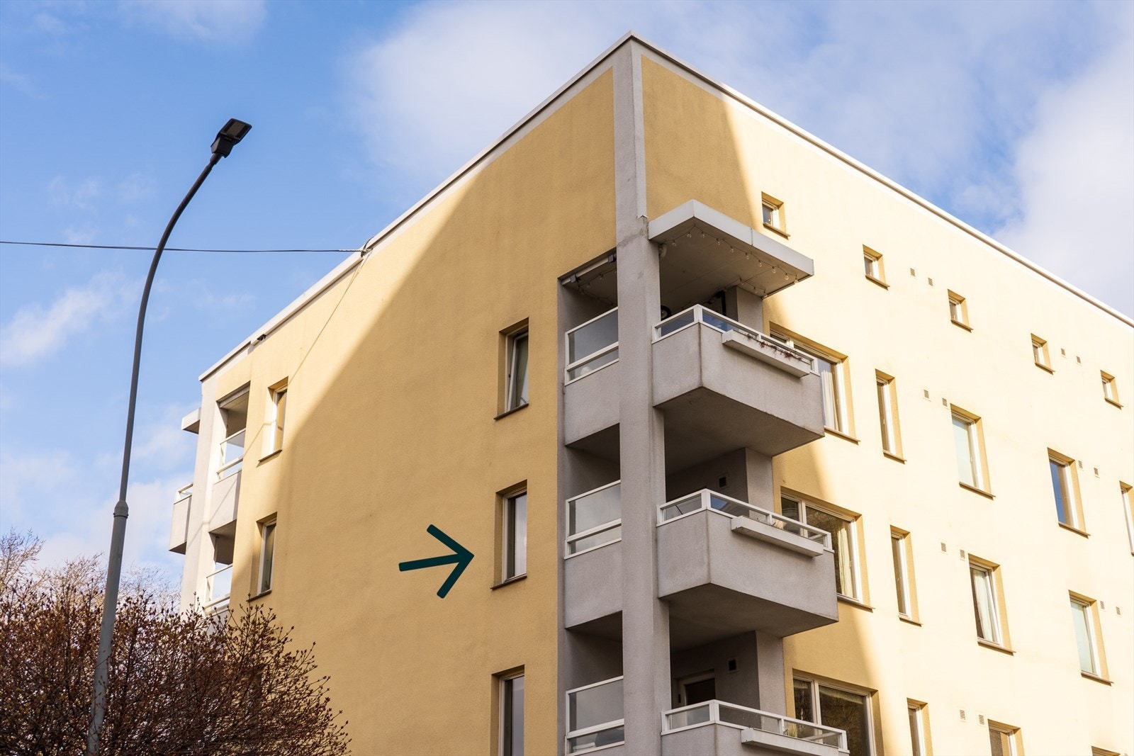 Her bor du høyt og fritt med fin utsikt og lite innsyn. Galleribilde