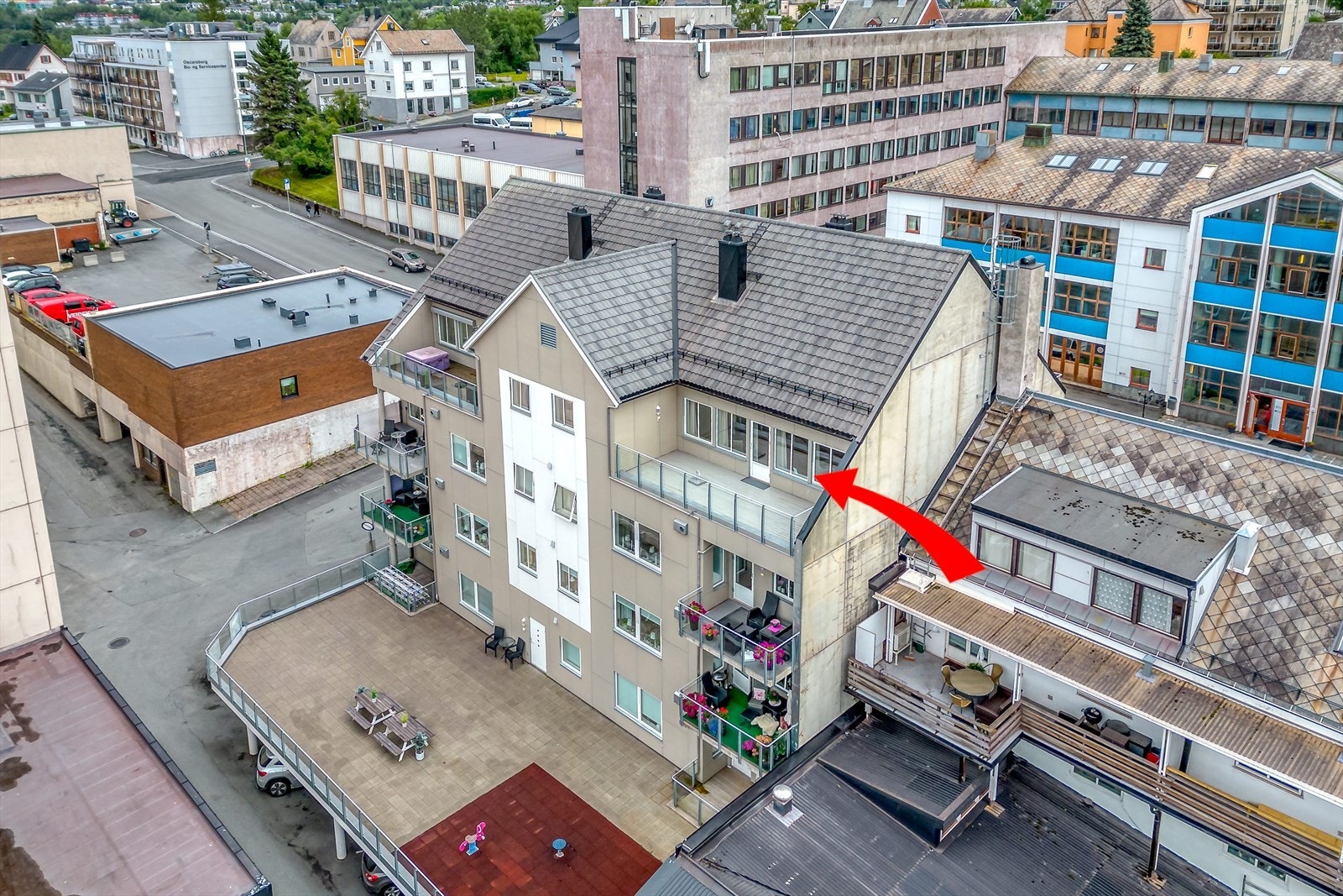 Leiligheten ligger i 4. etasje Galleribilde