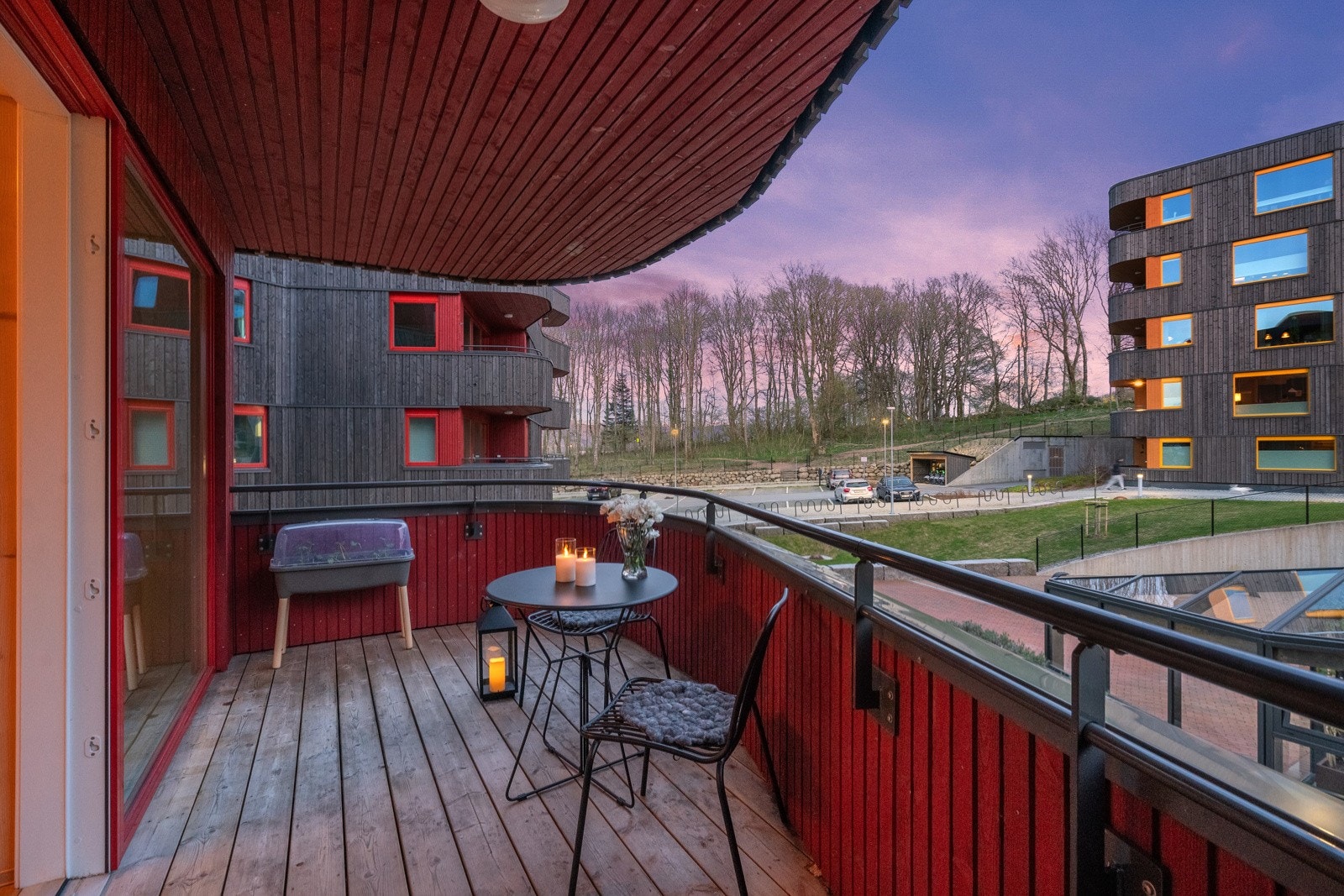 Kveldsbilde - Balkong Galleribilde