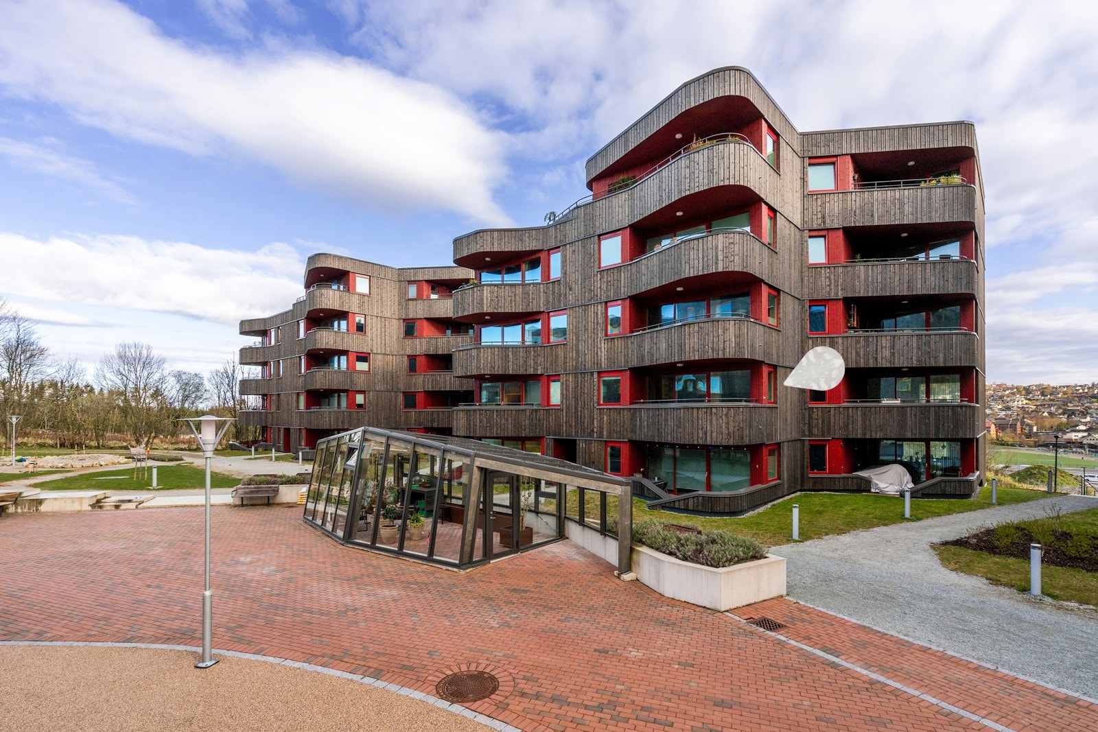 Borettslaget kan virkelig skilte med kvaliteter hvor beboeren er i fokus, f.eks koselige fellesarealer og bo-konseptet "Heime". Galleribilde