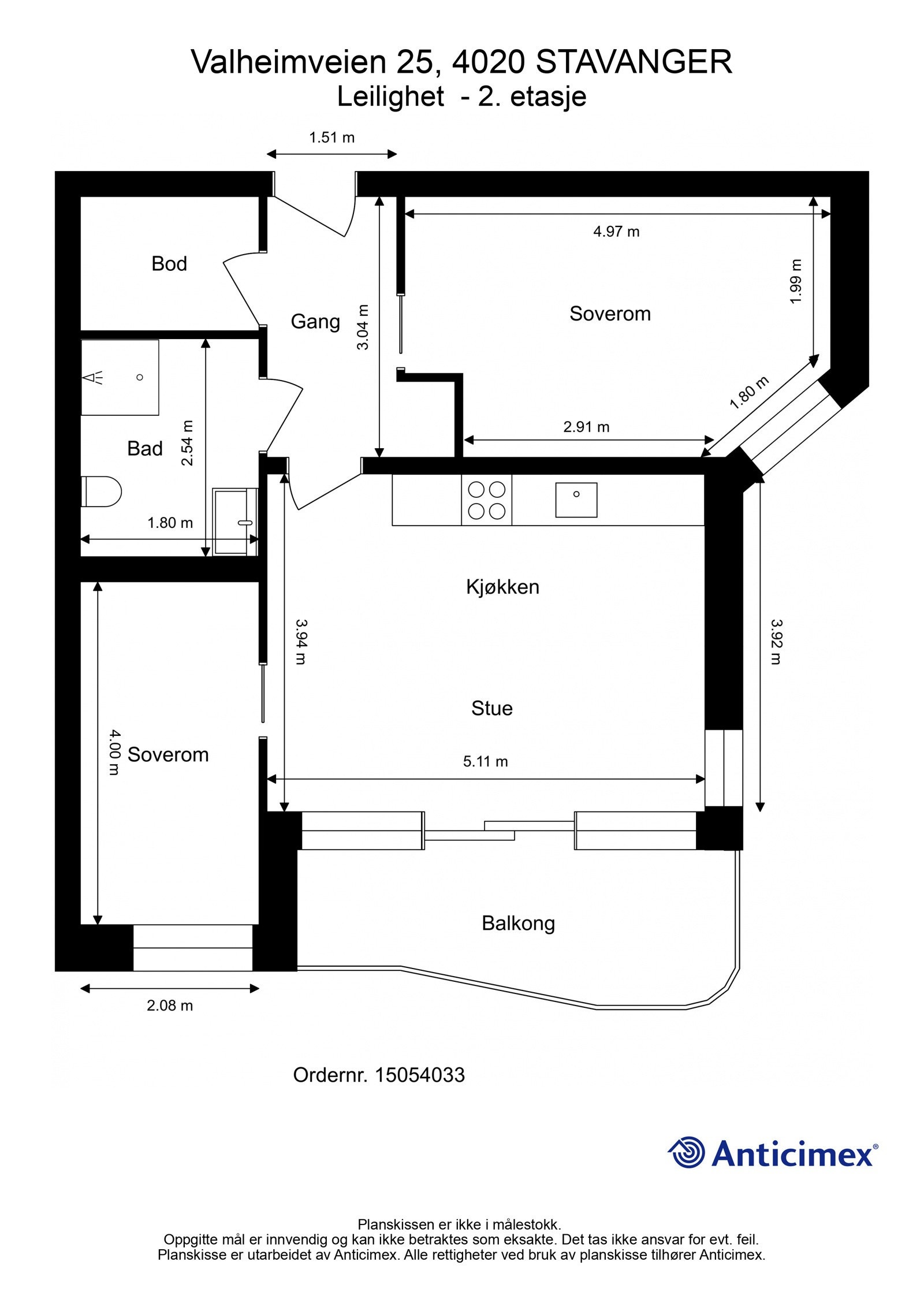 Plantegning | Valheimveien 25 Galleribilde