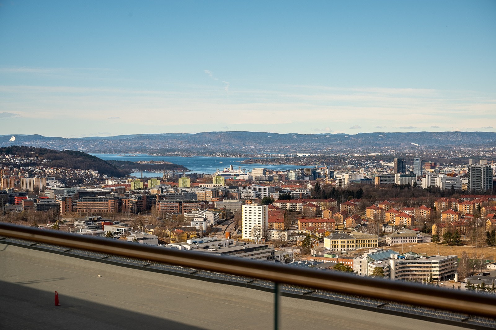 Takterrassen har fantastiske utsiktsforhold. Galleribilde