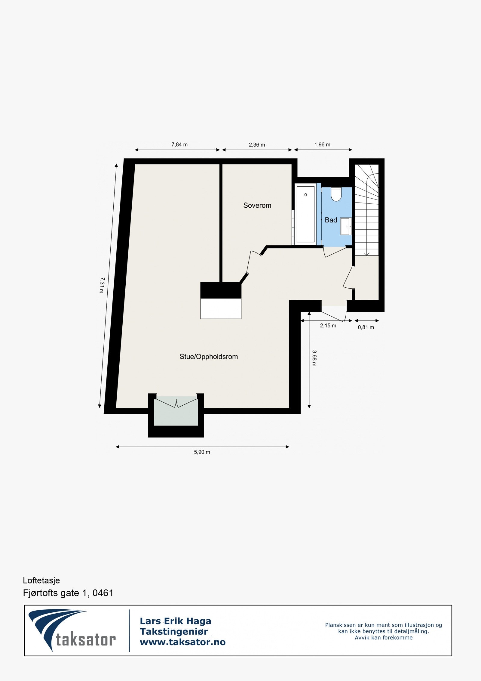 Loftsutbyggingen har ferdigattest fra 2009. Galleribilde