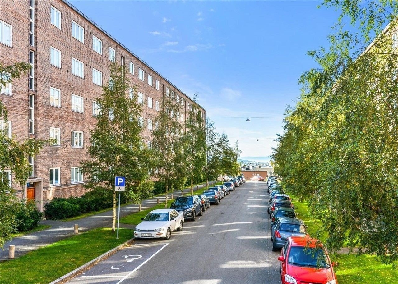 Borettslaget har satt opp plantekasser for beboerne. Galleribilde