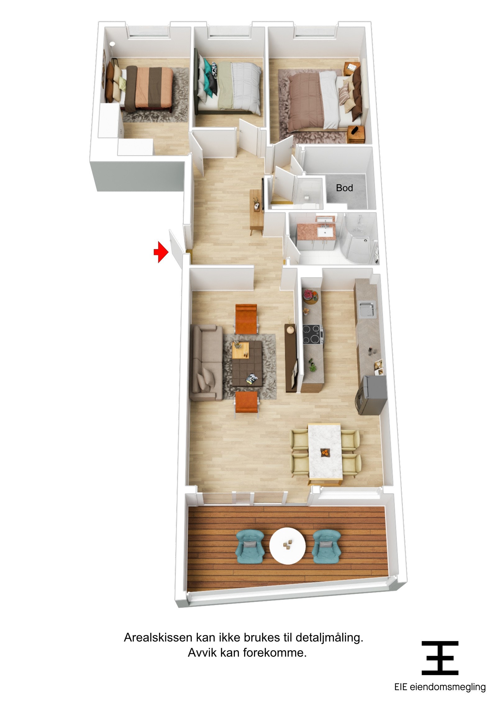 Plantegning 3d Galleribilde