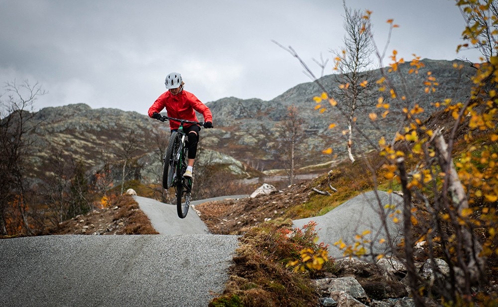 Heisanlegget har flotte flytstier, kun en kort sykkeltur unna Fridalen. Foto Hallindal Rides, Magnus Grönberg. Galleribilde