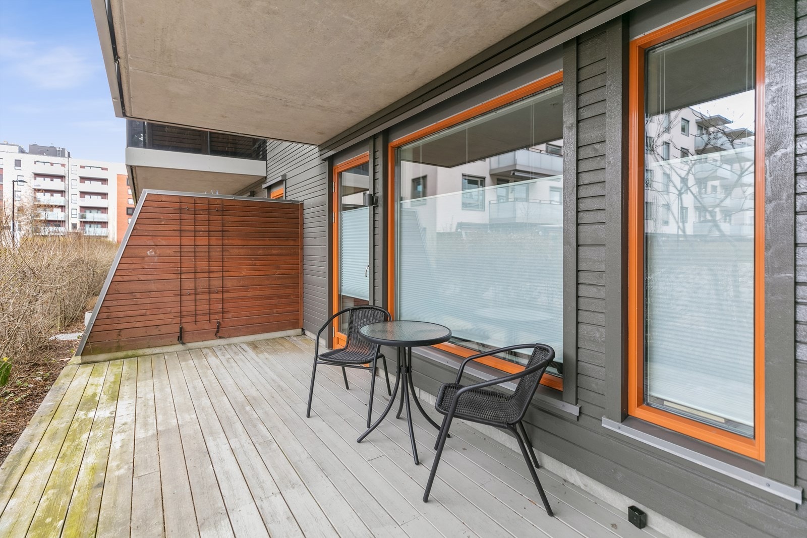 Terrassen er vendt mot sydvestlig solforhold Galleribilde