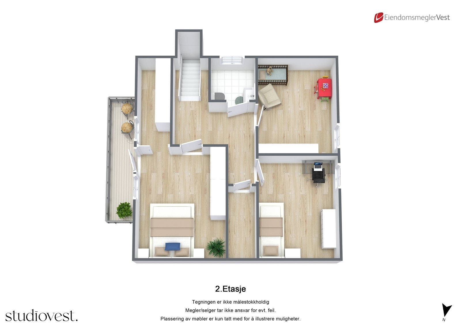 Planskisse 3D Galleribilde