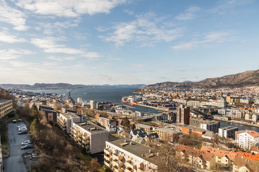 På takterrassene kan man nyte flott utsikt og gode solforhold. Galleribilde