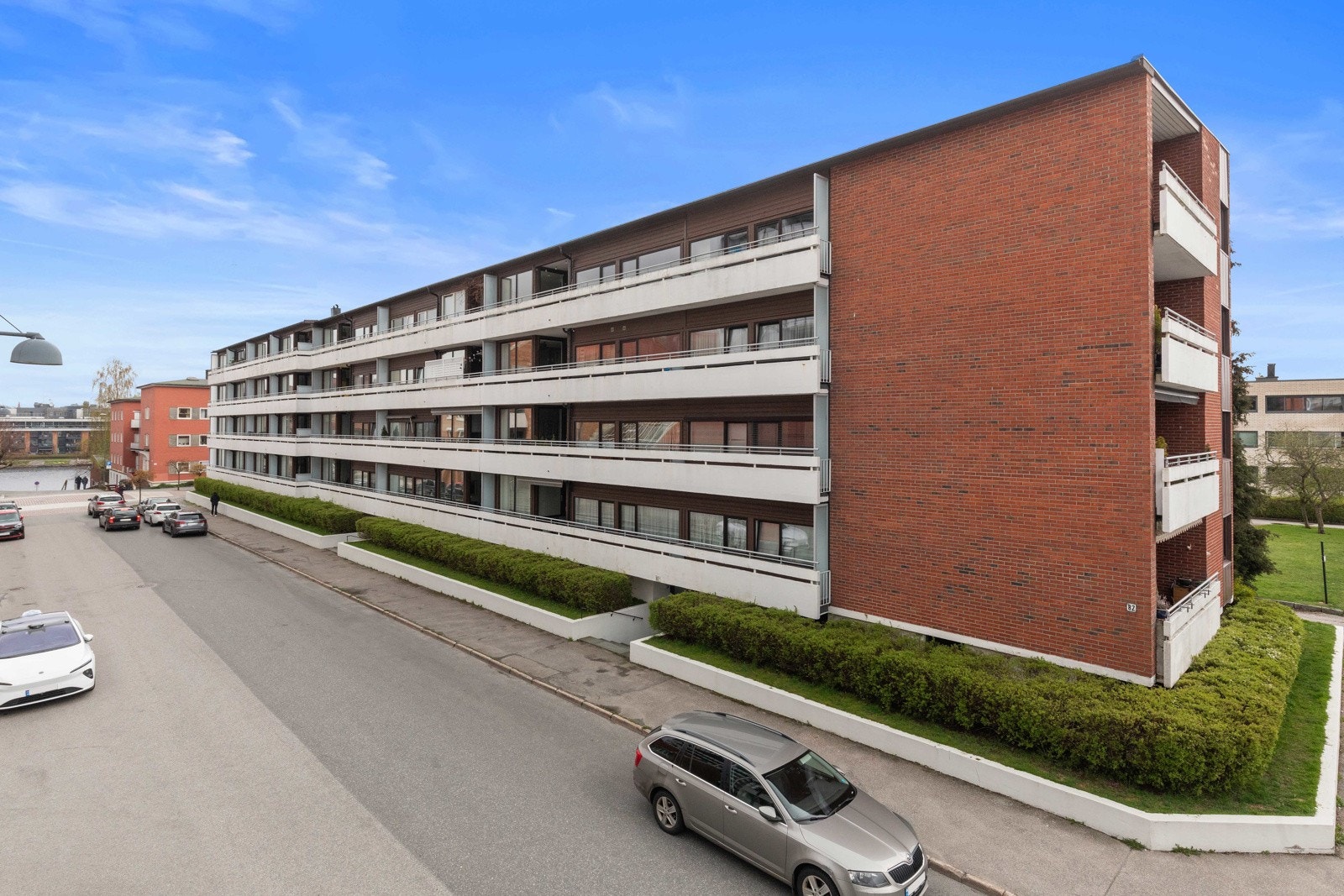 Fasade ved balkong Galleribilde